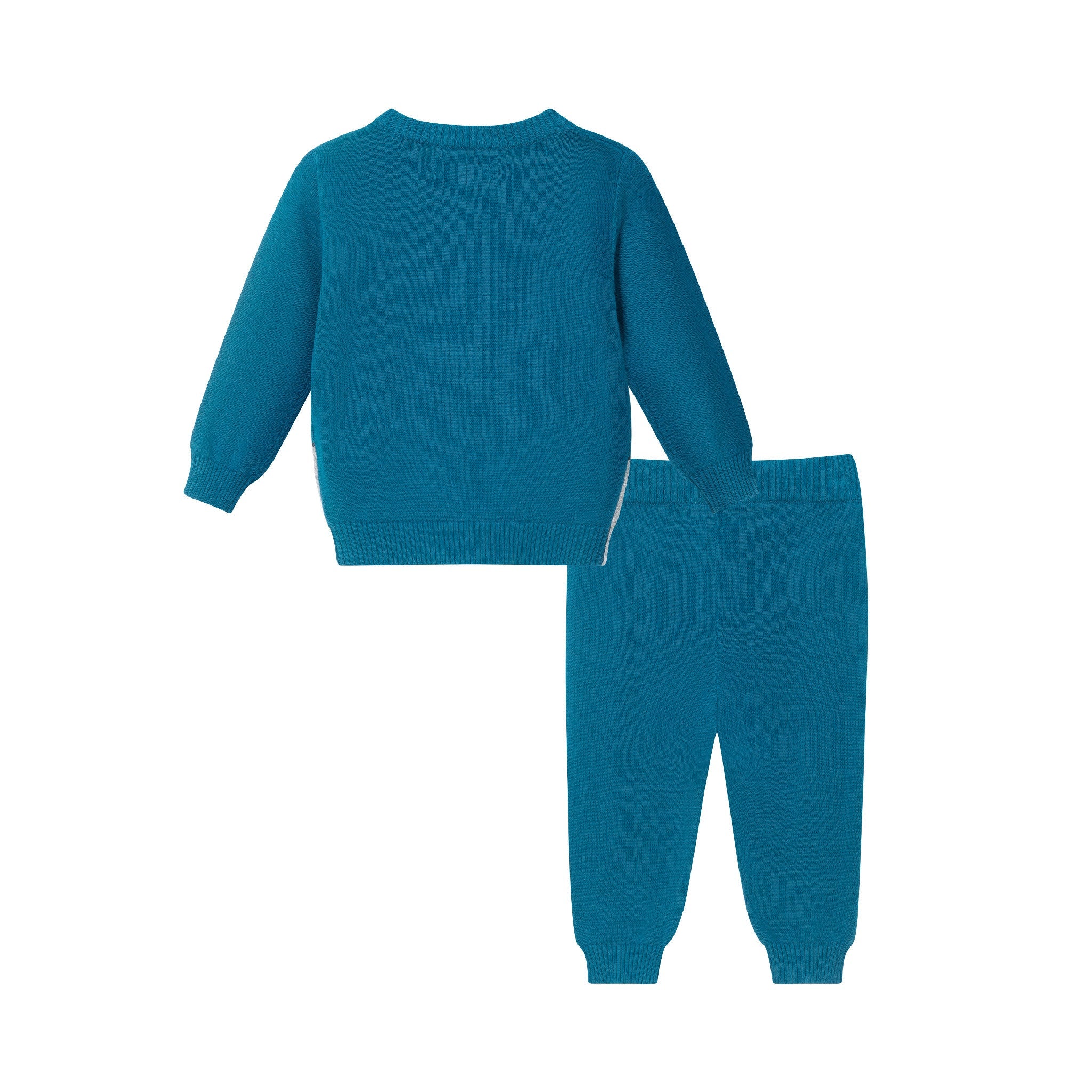 Infant Sweater Set | Teal Spaceship