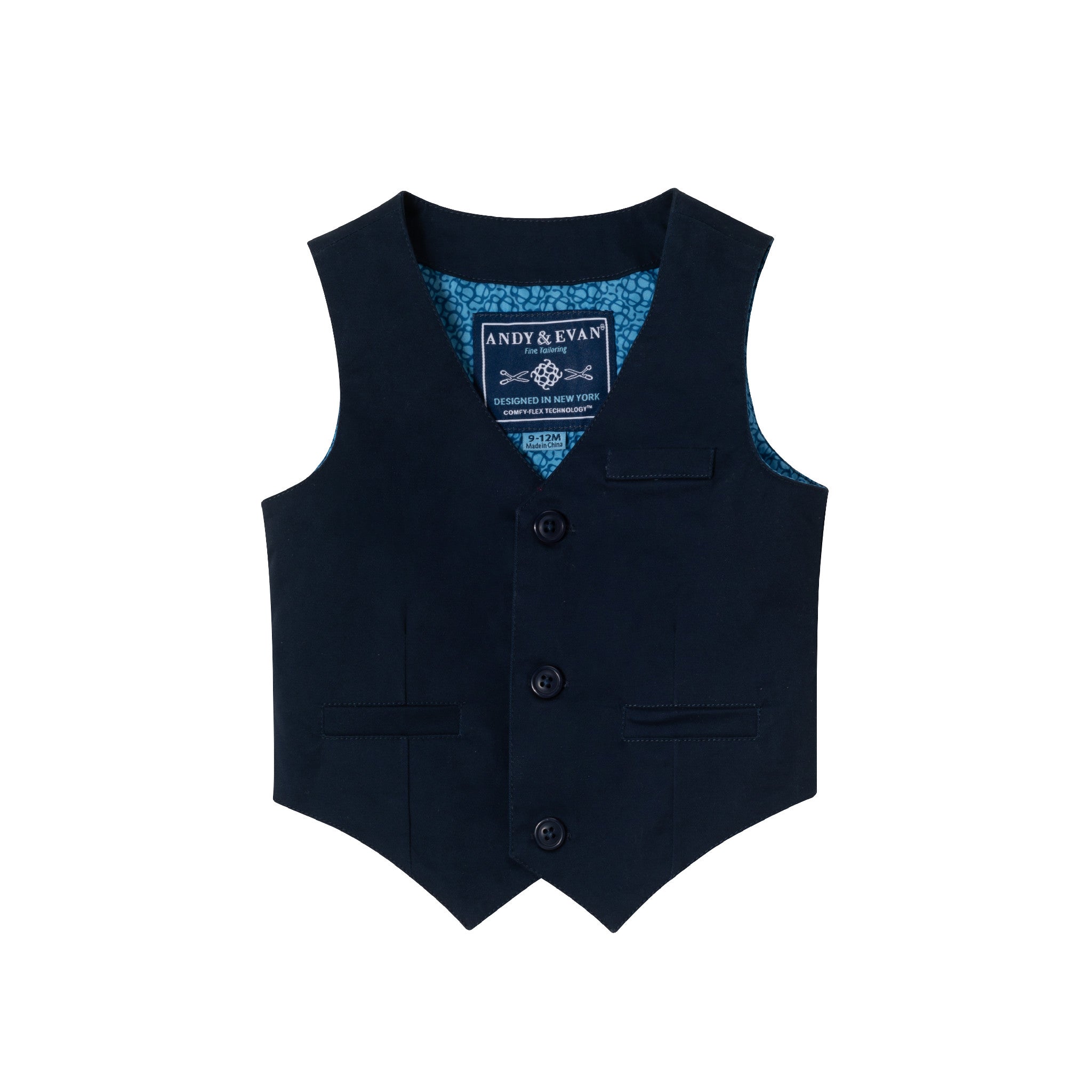 Infant 4-piece Vest Set | Navy