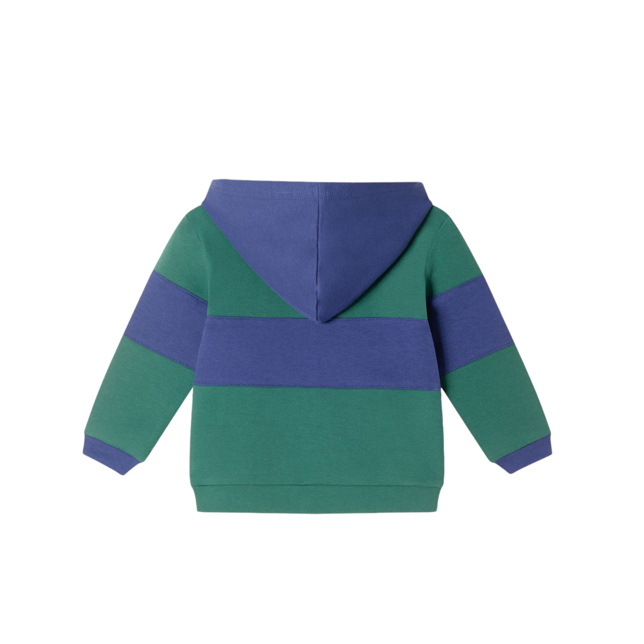 Infant Color Blocked Terry Hoodie & Pant Set | Navy & Green