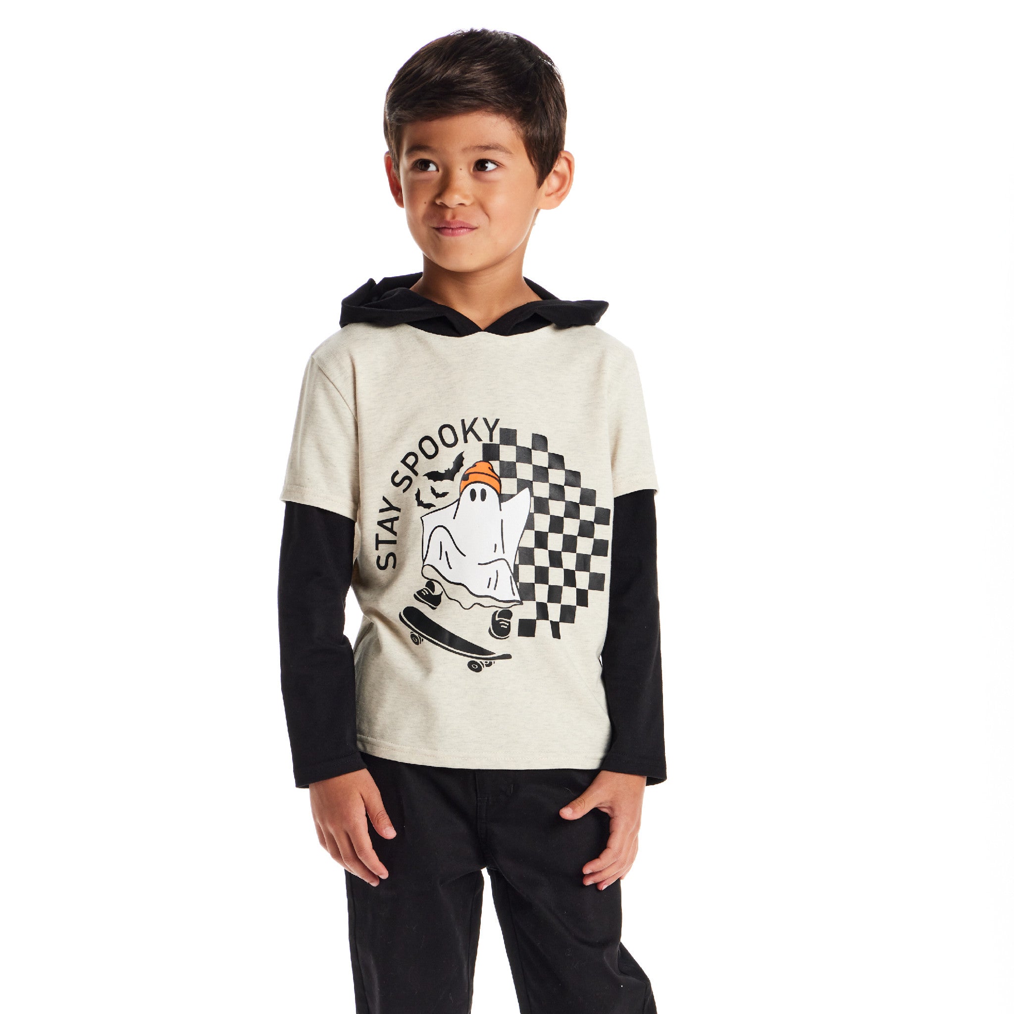 Black Hooded Tee | Stay Spooky