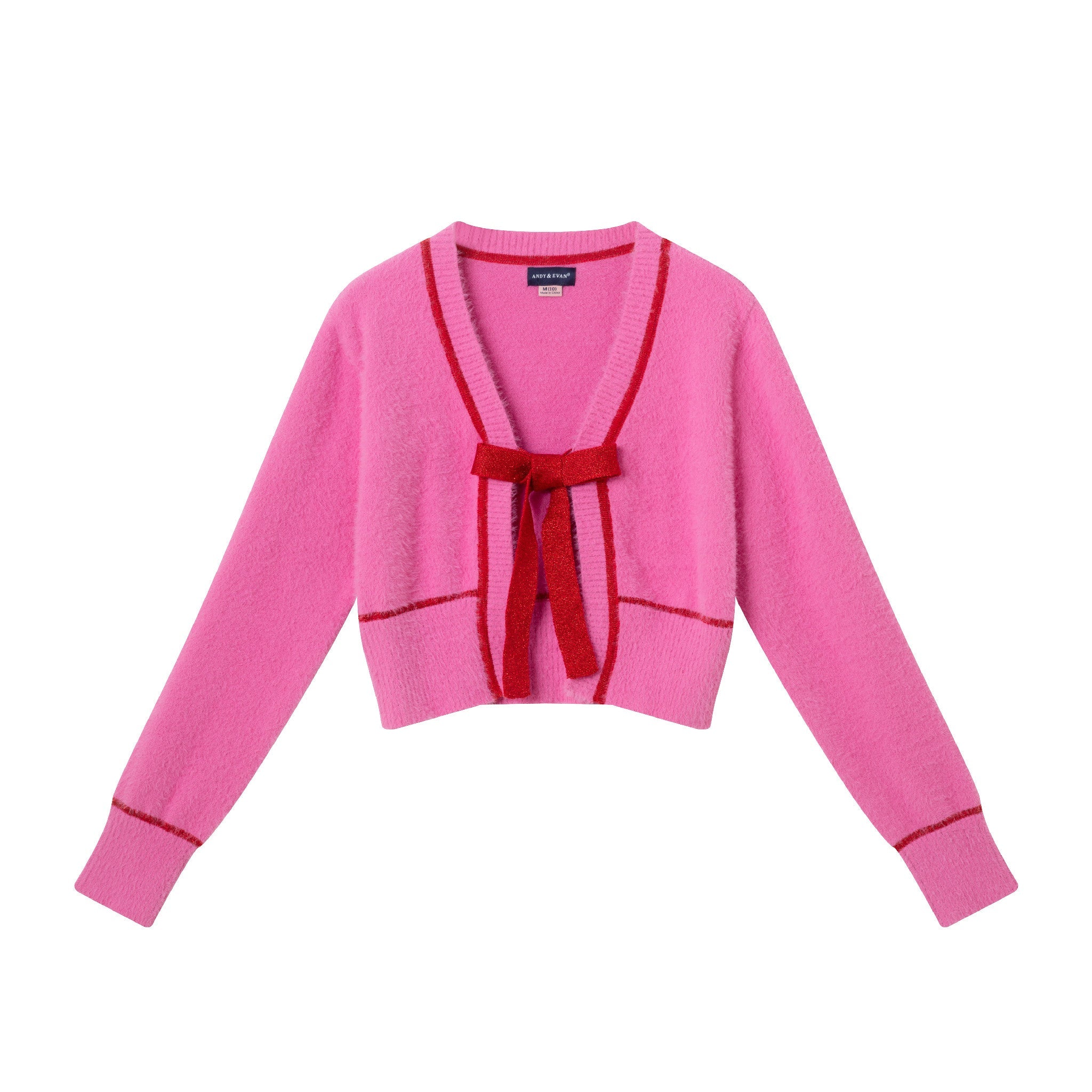 Big Kids Cardigan Sweater With Bow | Pink Eyelash