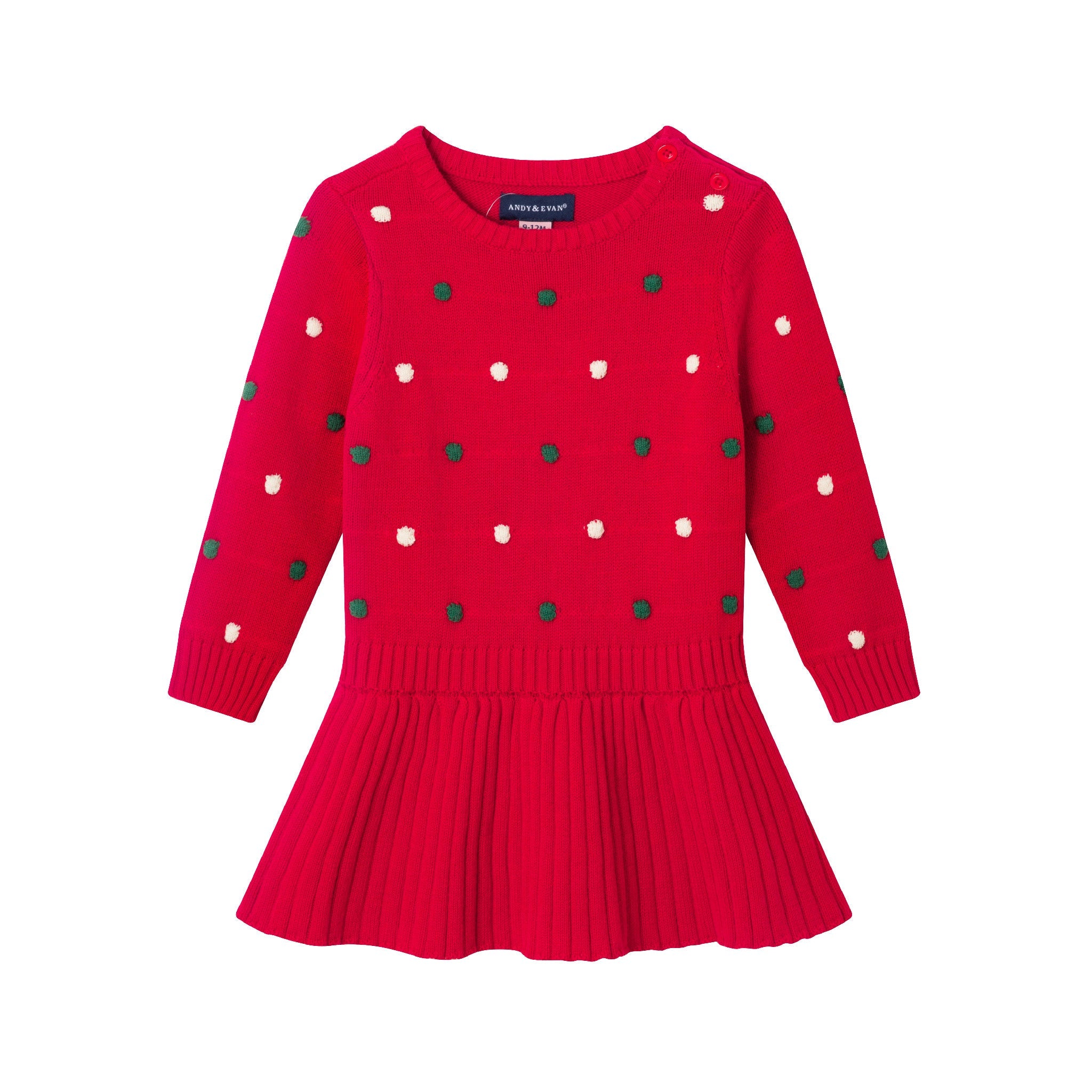 Infant Dress & Headband Set | Festive Dot