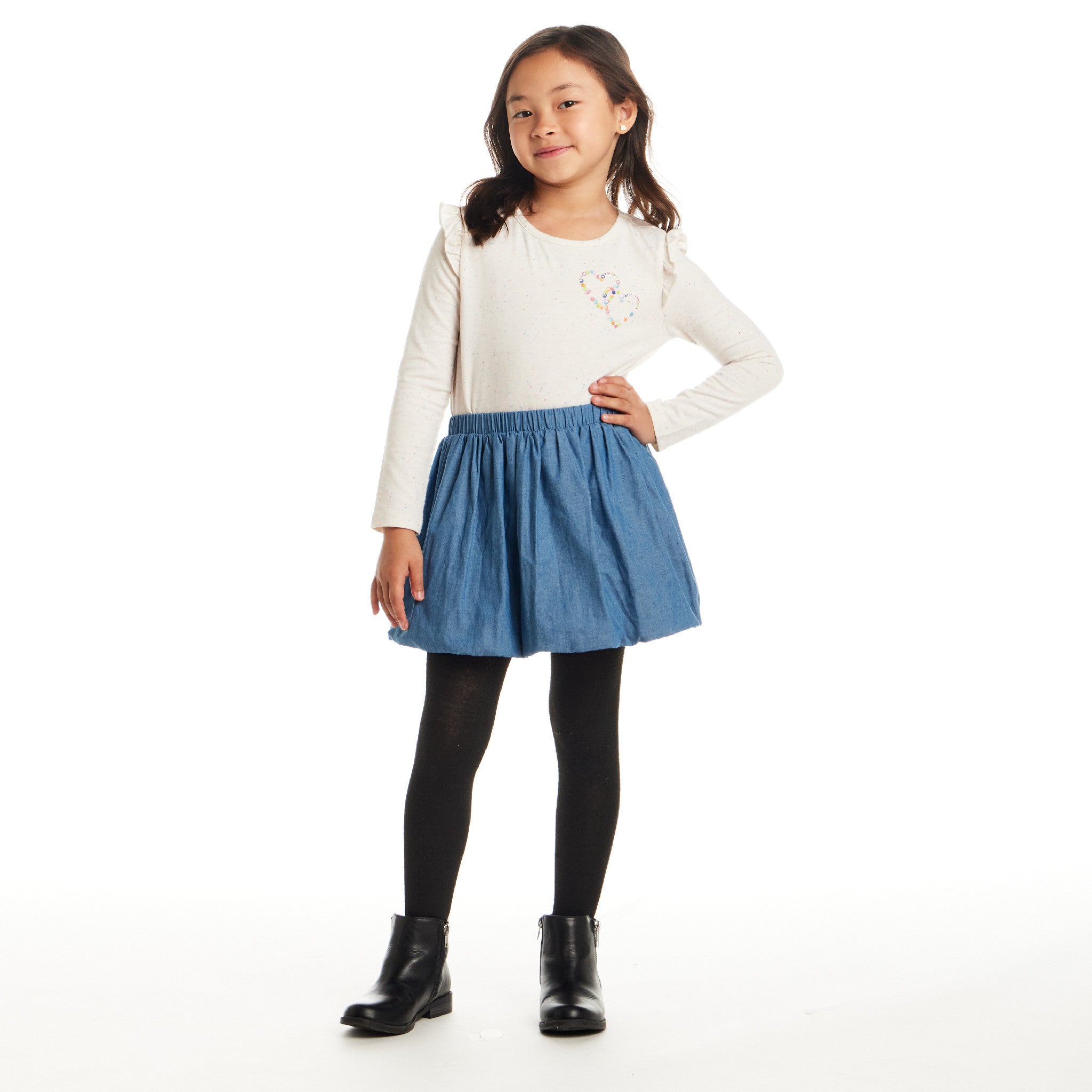 Kids Graphic Tee & Bubble Skirt Set | Best Friends