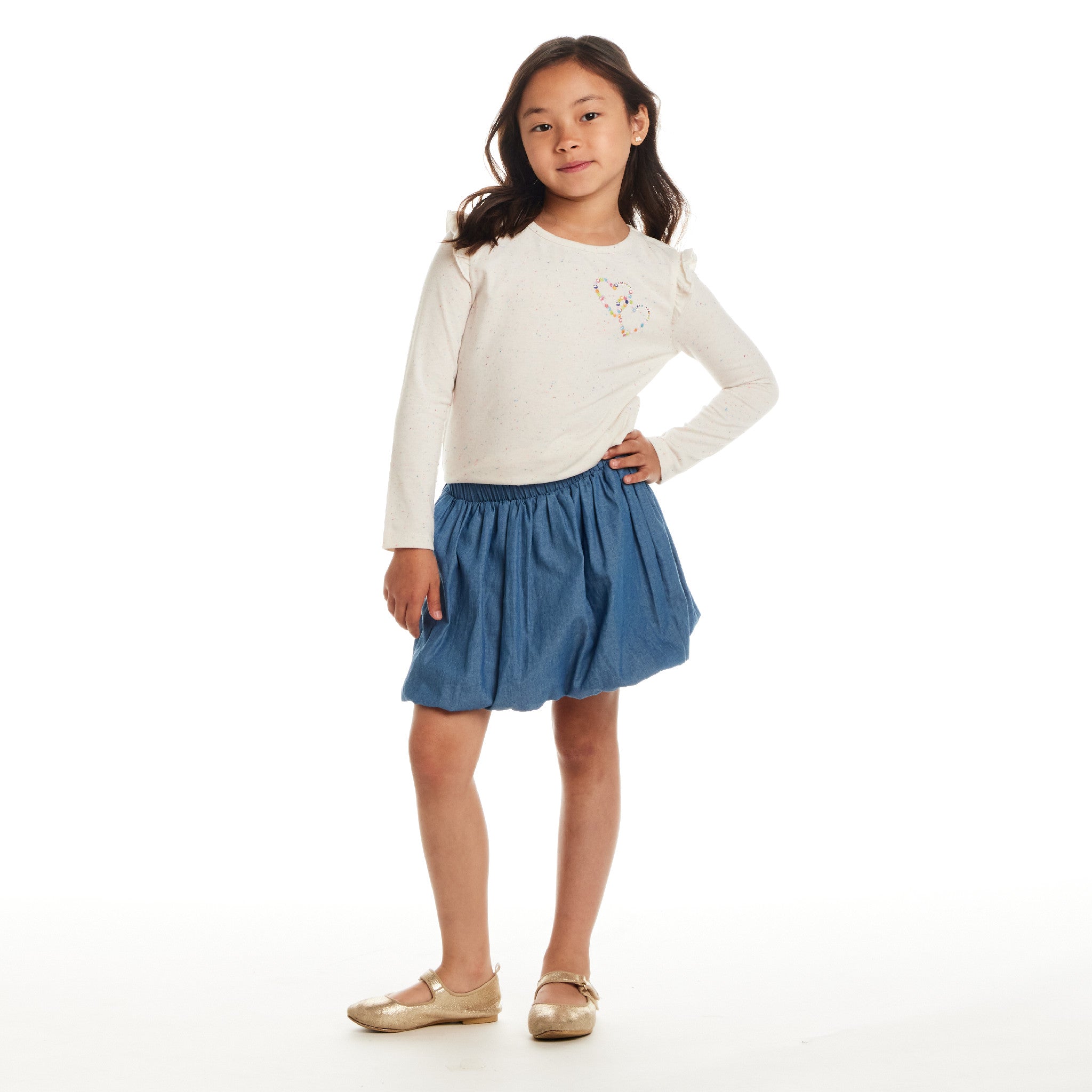 Kids Graphic Tee & Bubble Skirt Set | Best Friends
