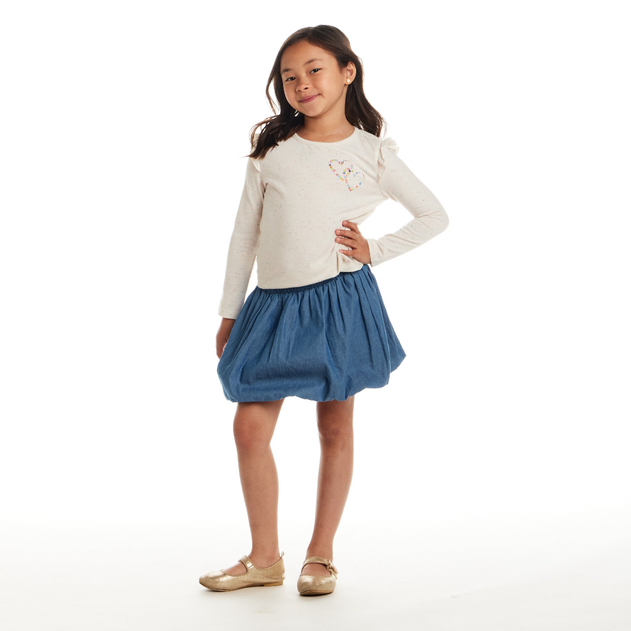 Kids Graphic Tee & Bubble Skirt Set | Best Friends