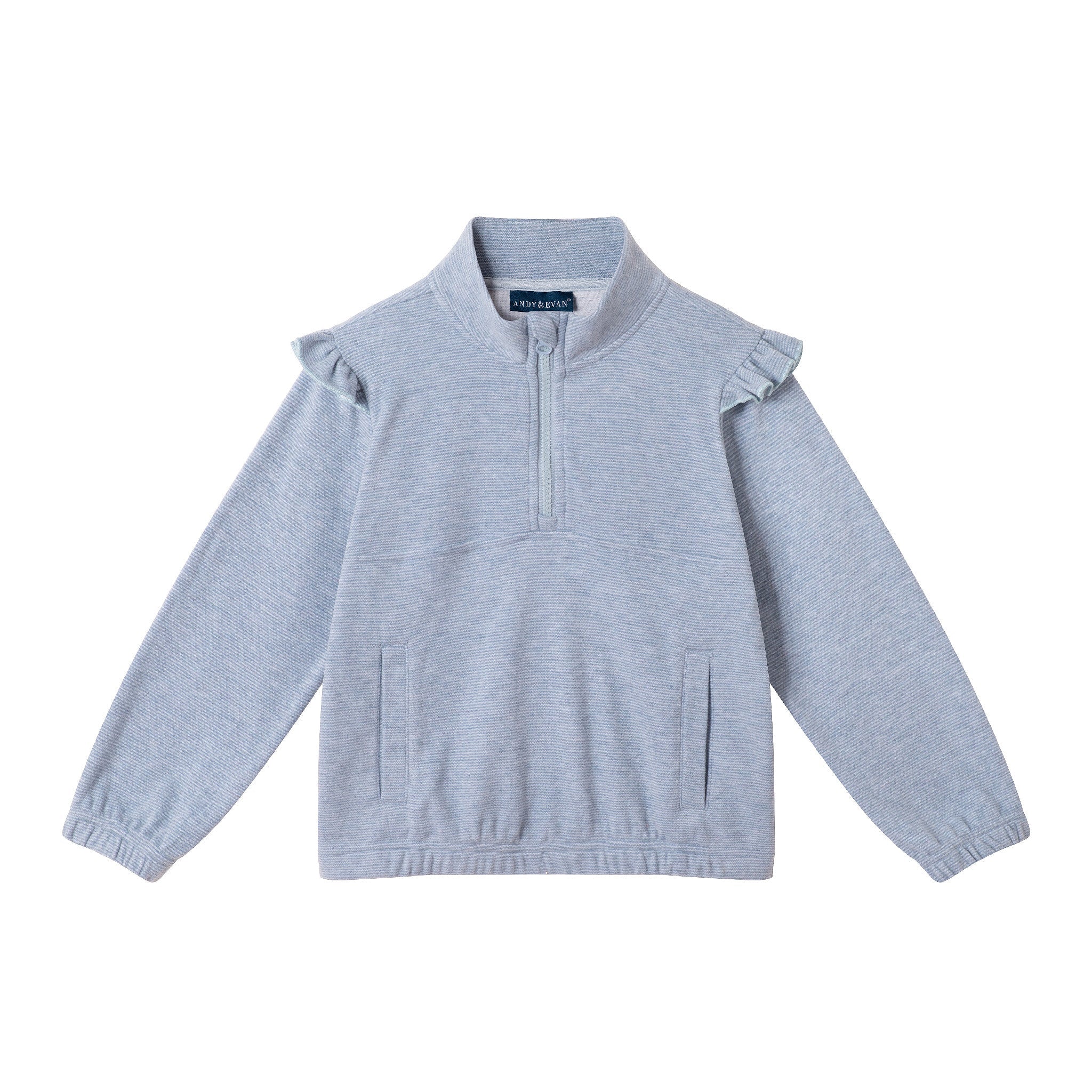 Kids Quarter Zip Sweatshirt Set | Navy
