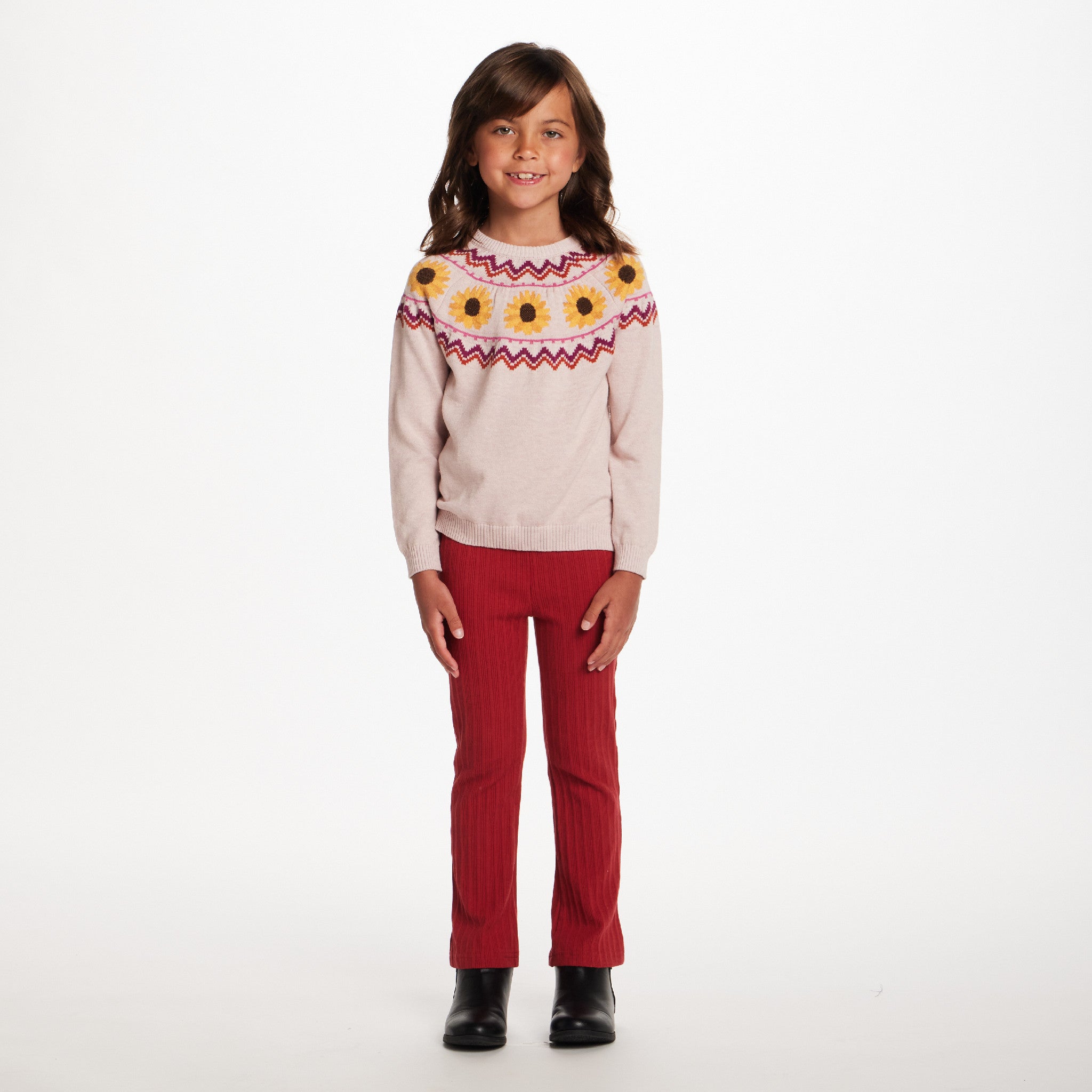 Kids Sweater & Flare Legging Set | Sunflowers