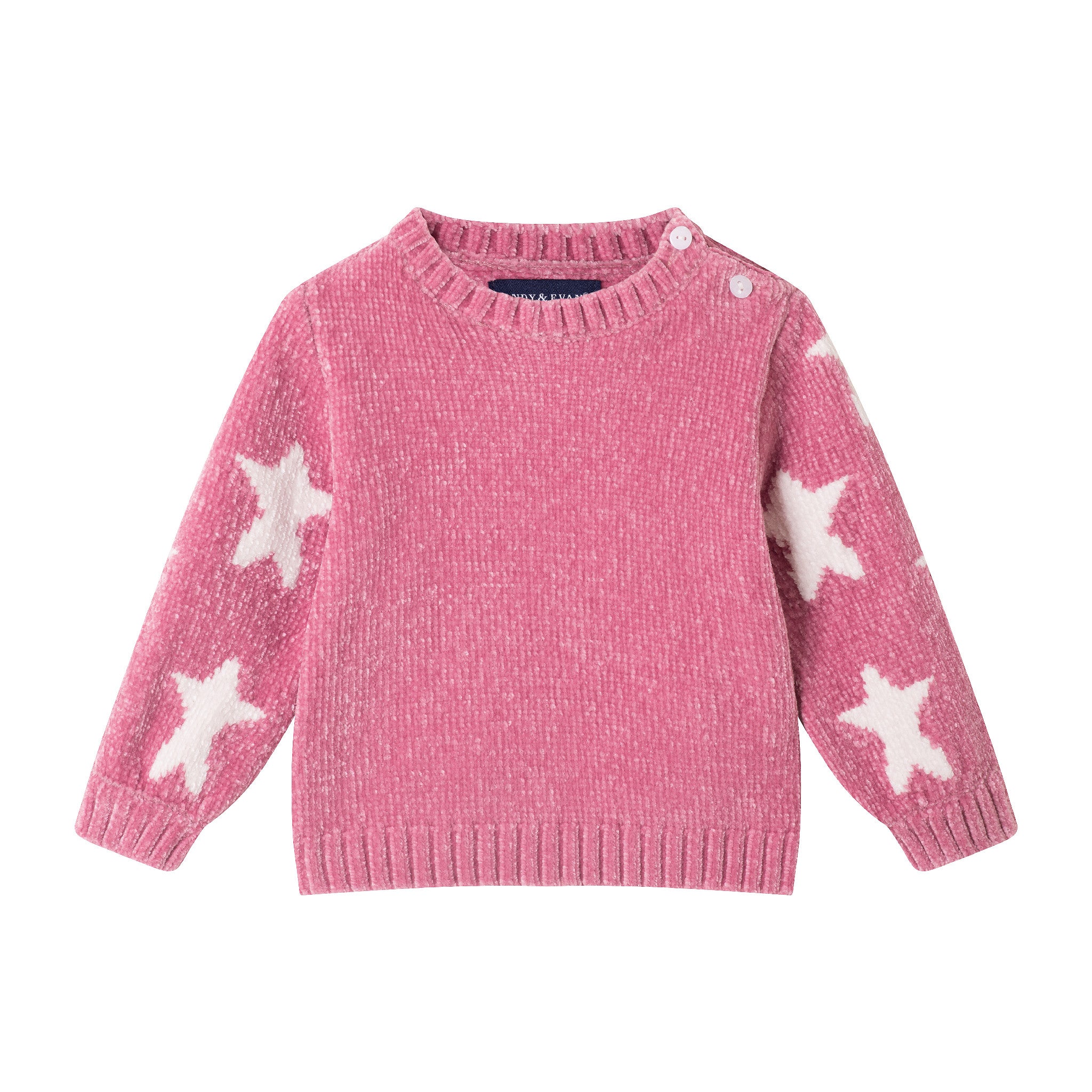 Infant Sweater & Headband Set | Pink Stars