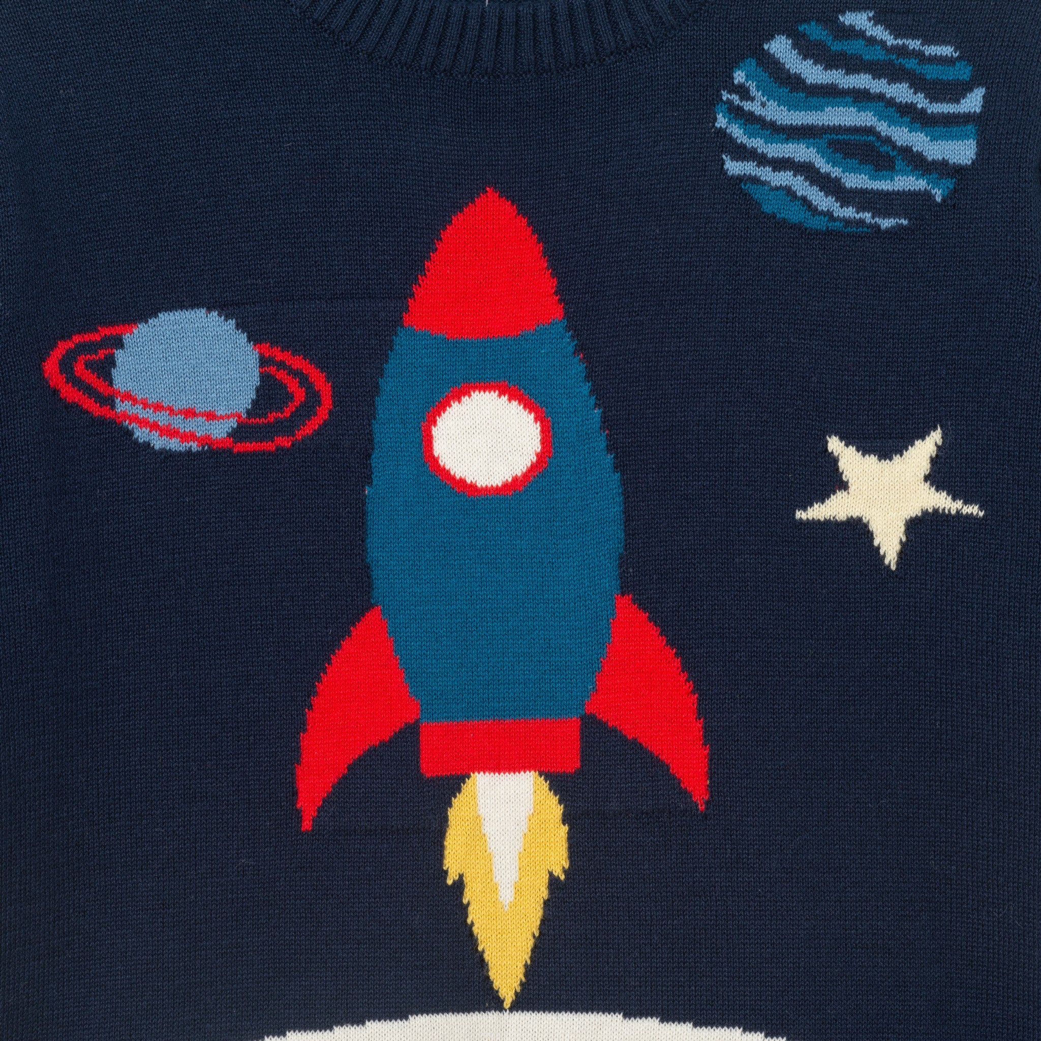Kids Graphic Sweater | Rocket Ship