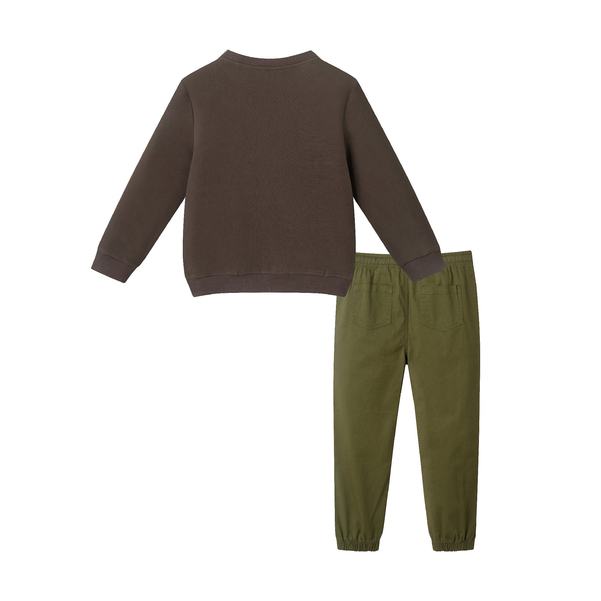 Kids Sweater & Twill Jogger Set | Holiday Truck