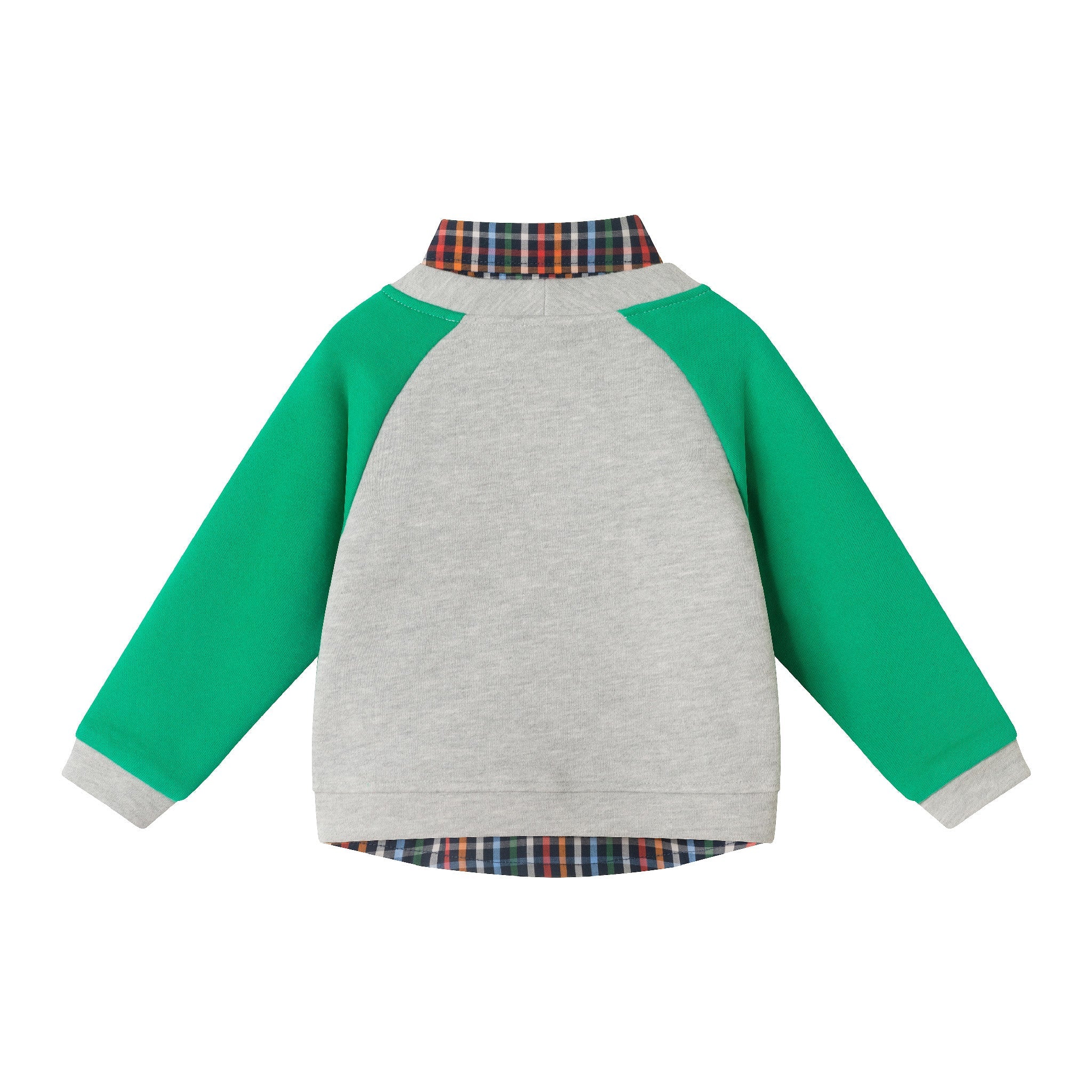 Infant Buttondown & Twill Pant Set | Grey Cardigan