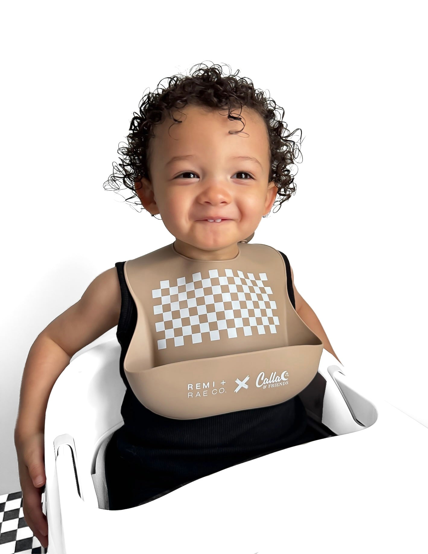 Checked Out Bib - Fawn