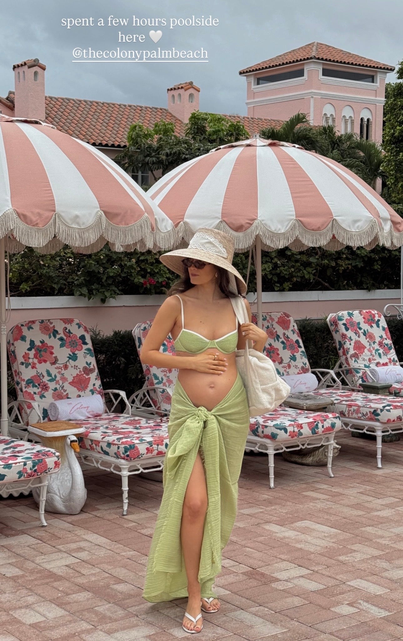 Wildflower Sun Hat - Coral Wide & Short Grosgrain Ribbon
