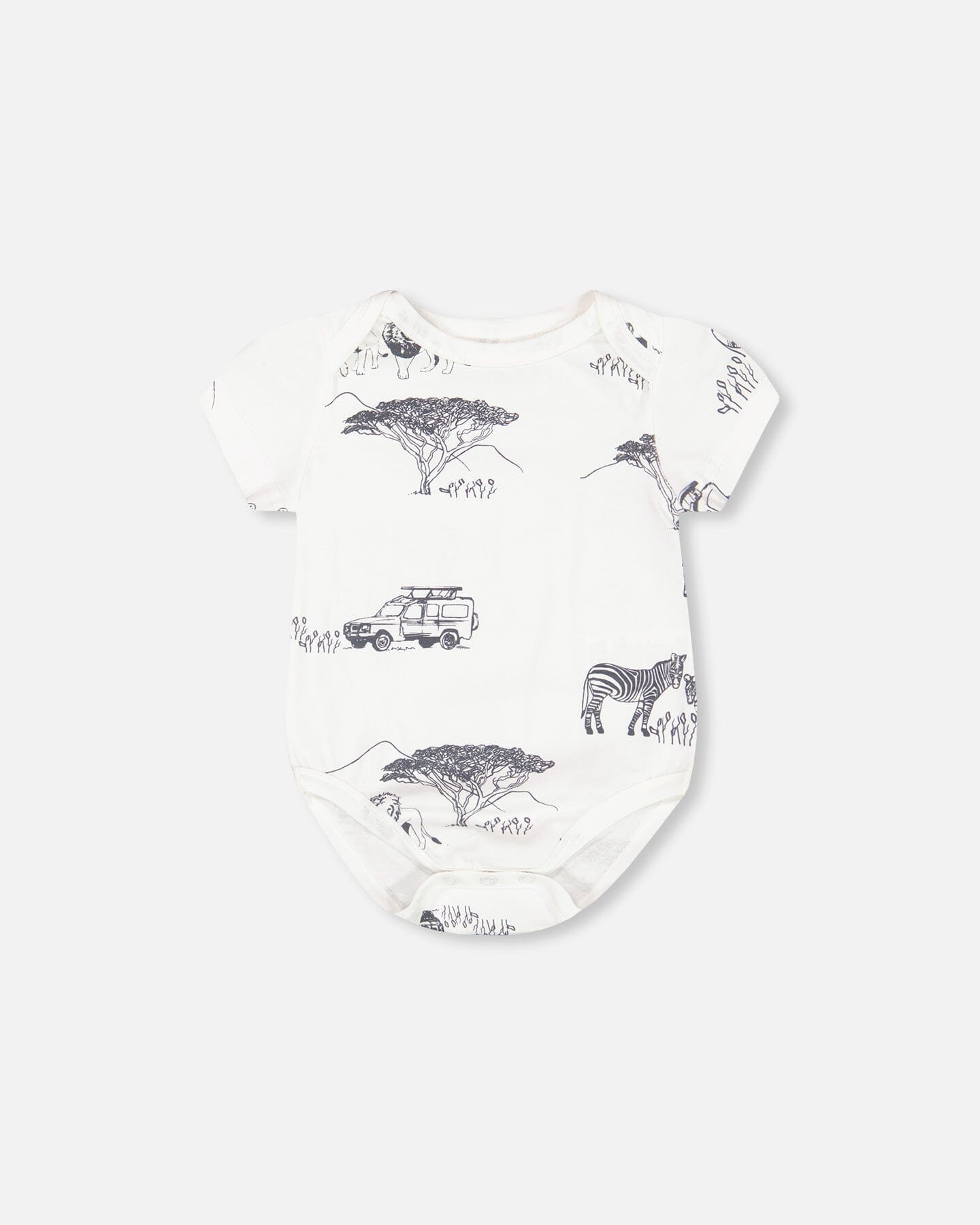 Organic Cotton Onesie And Shortall Set Sand Stripe