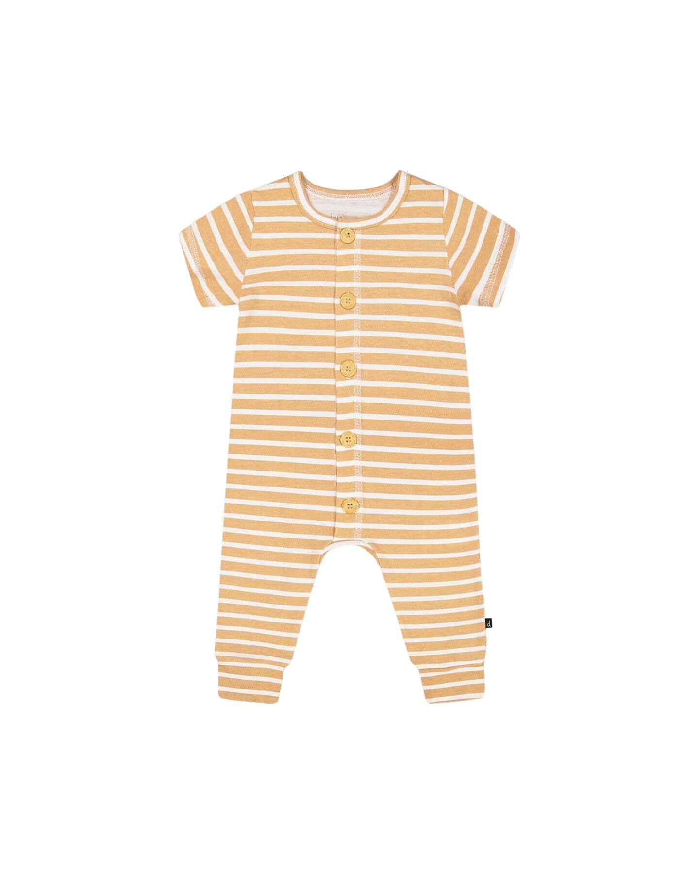 Organic Cotton Jumpsuit Sand Stripe