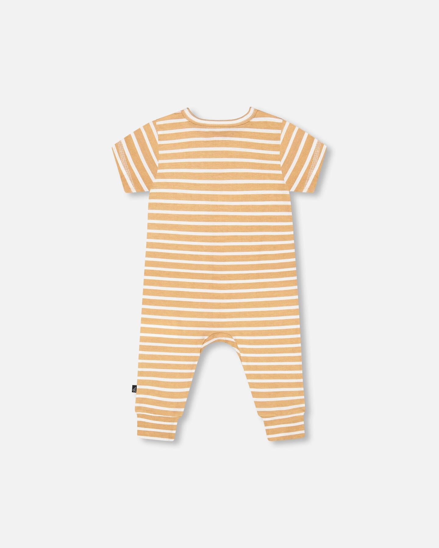 Organic Cotton Jumpsuit Sand Stripe