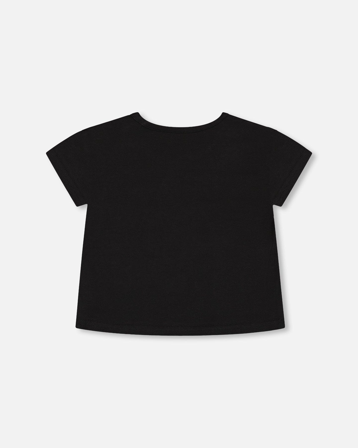 Organic Cotton Jersey Top Black