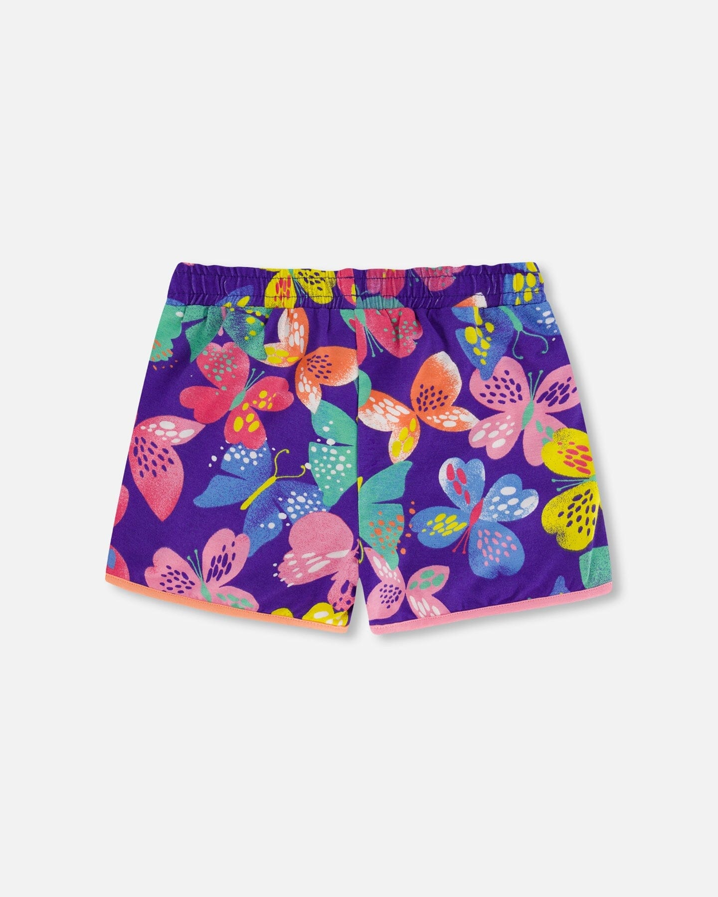 Allover Print Short Printed Colorful Butterflies