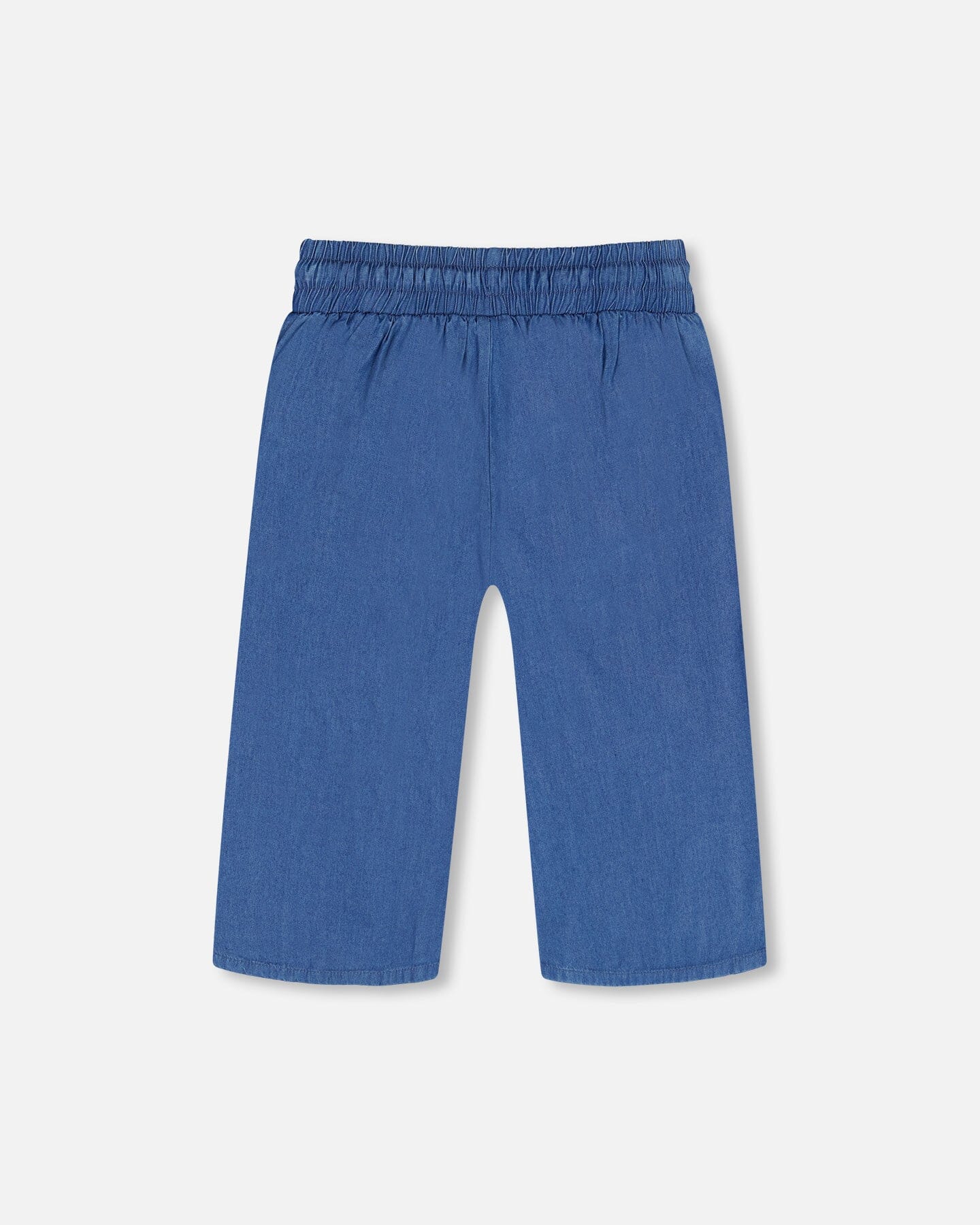 Wide Leg Capri Pant Chambray