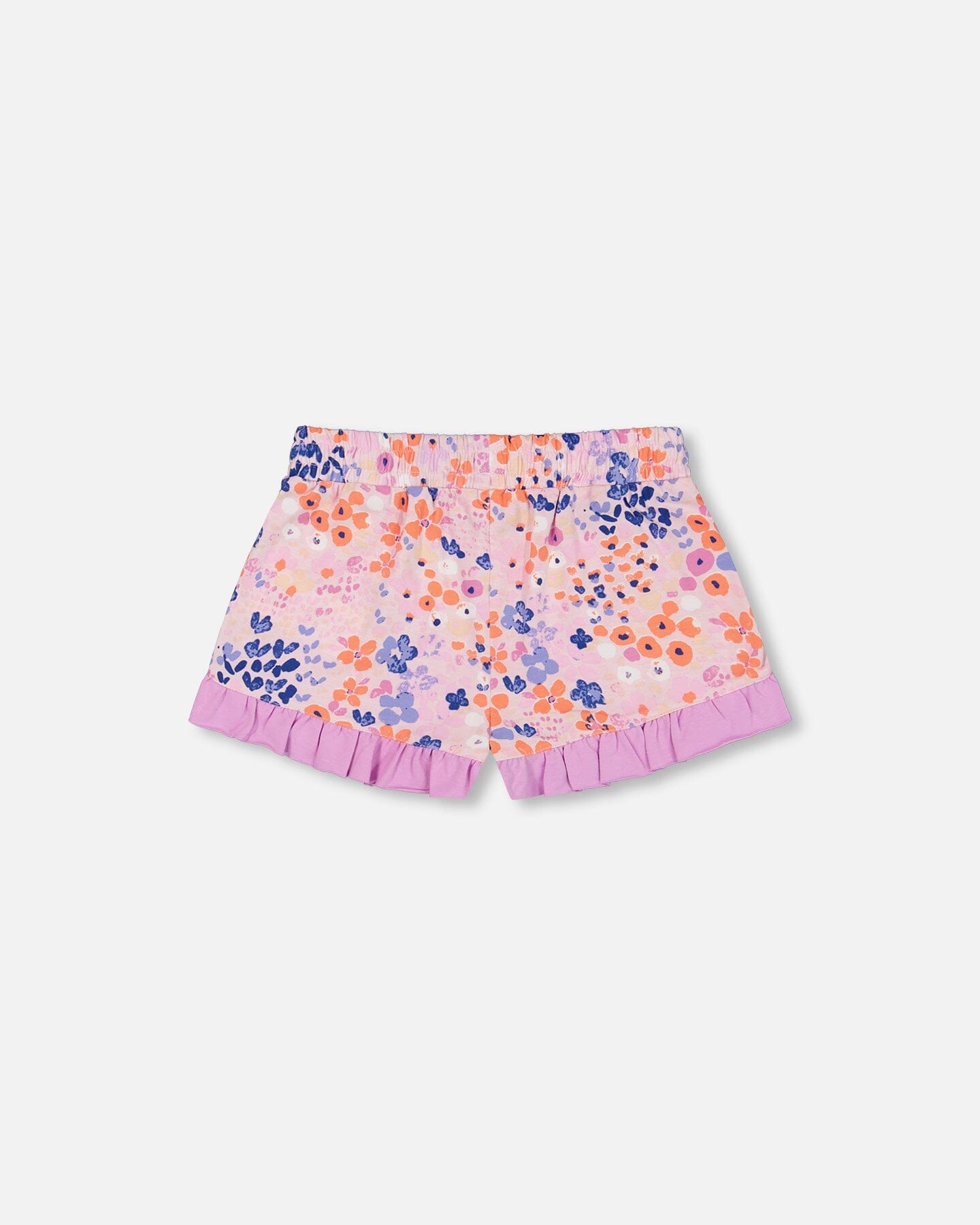 Organic Cotton Short Lavender Printed Fields Flowers