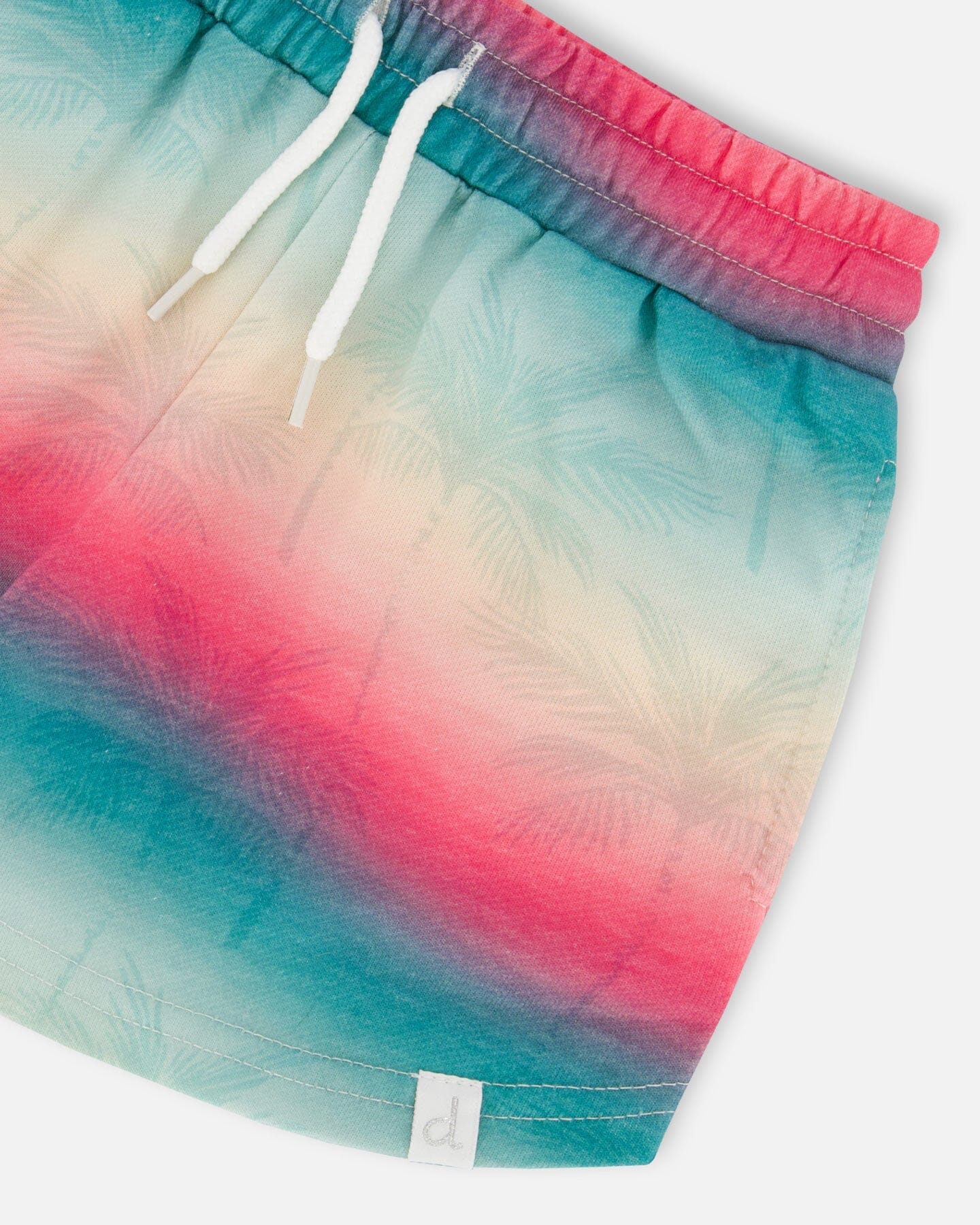 French Terry Short Printed Tie Dye Waves