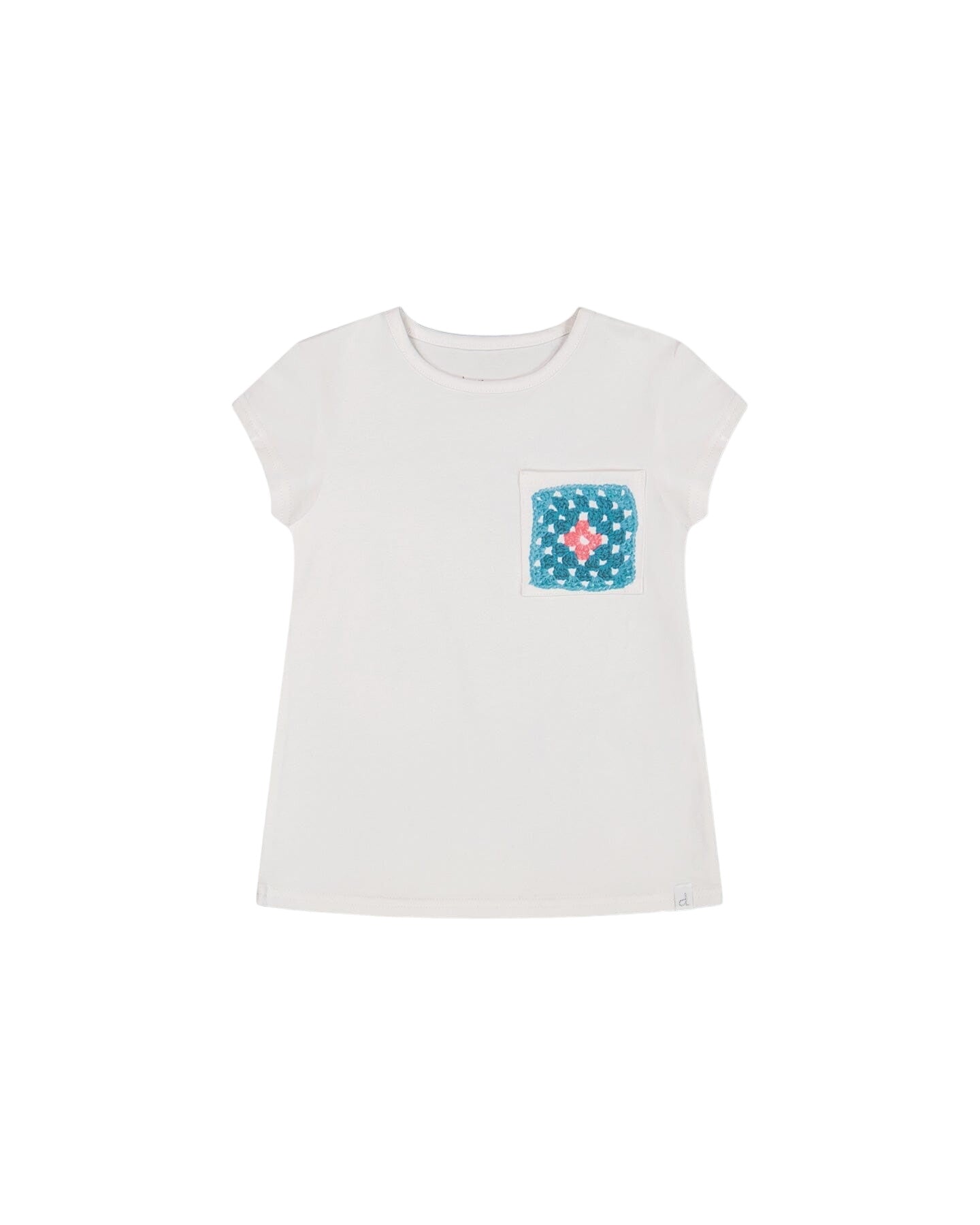 Organic Cotton Tee With Print White