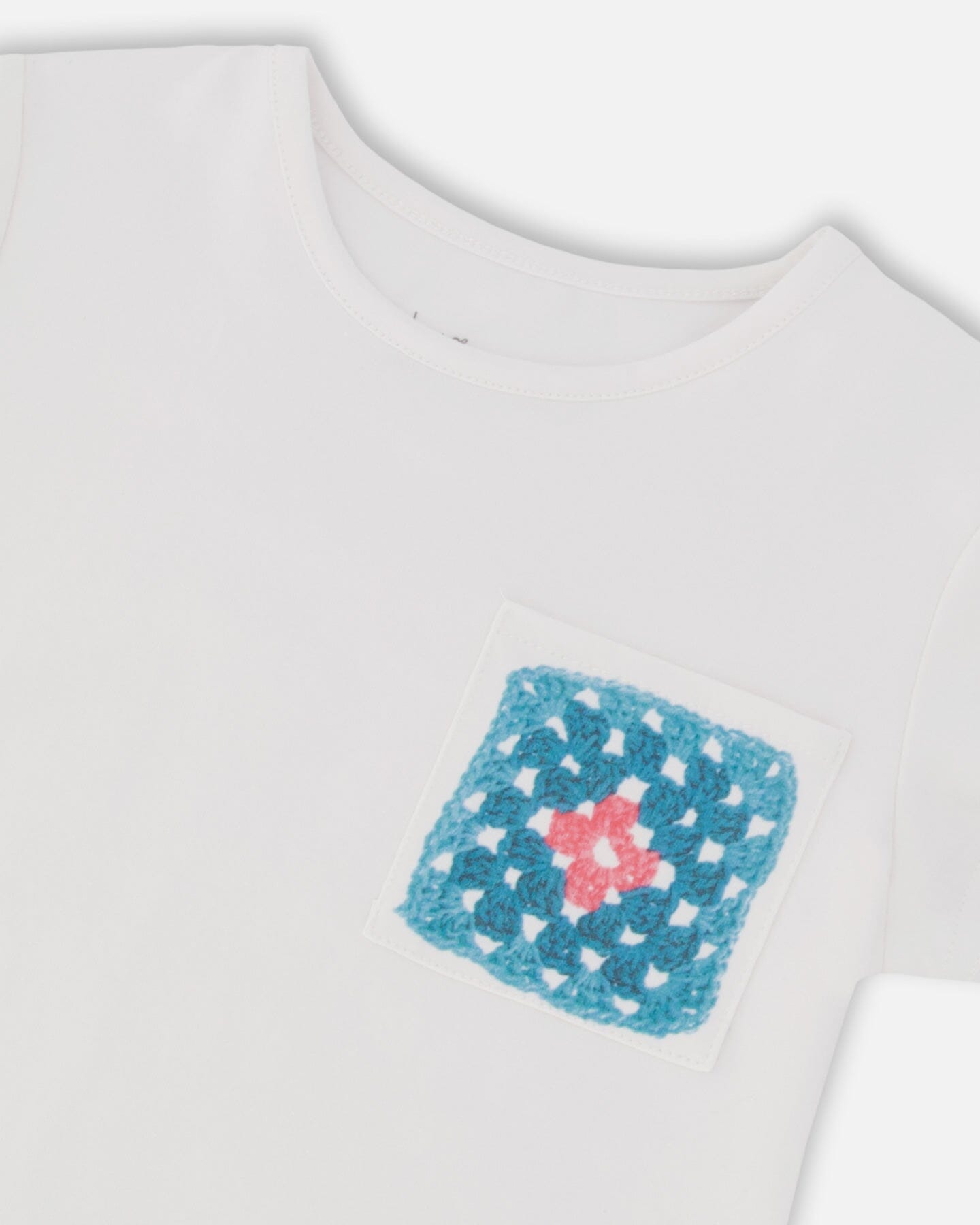 Organic Cotton Tee With Print White