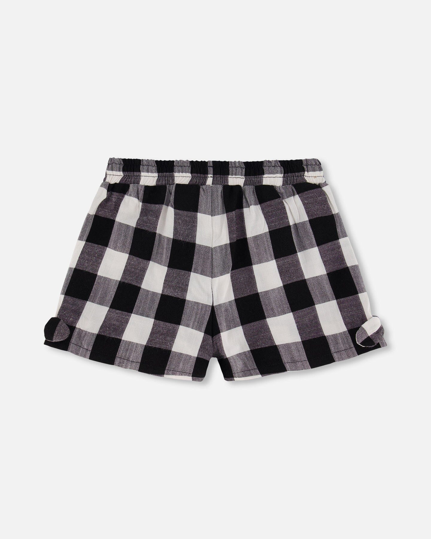 Short With Knots Vichy Black And White