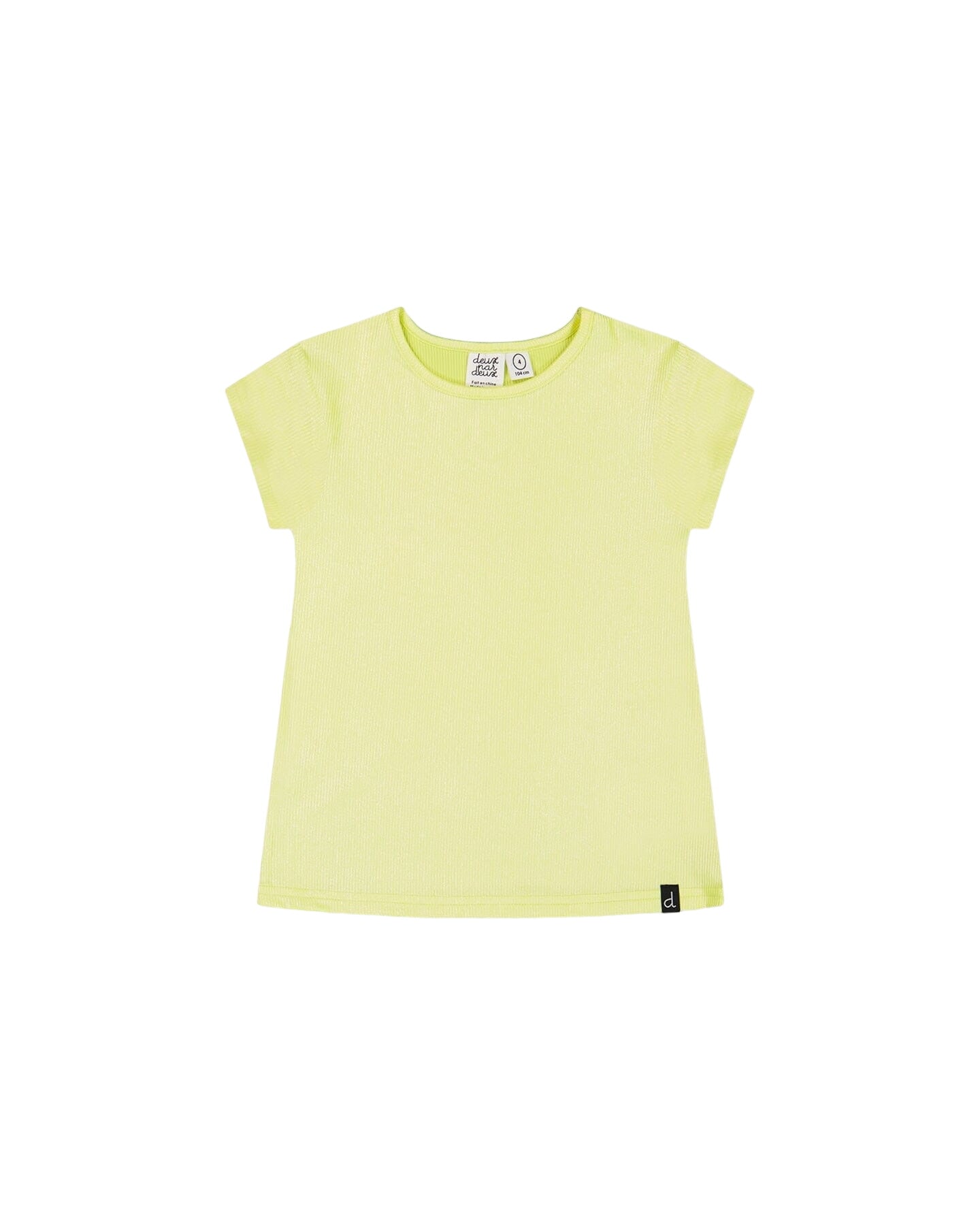 Bright Shiny Rib T-shirt Lime