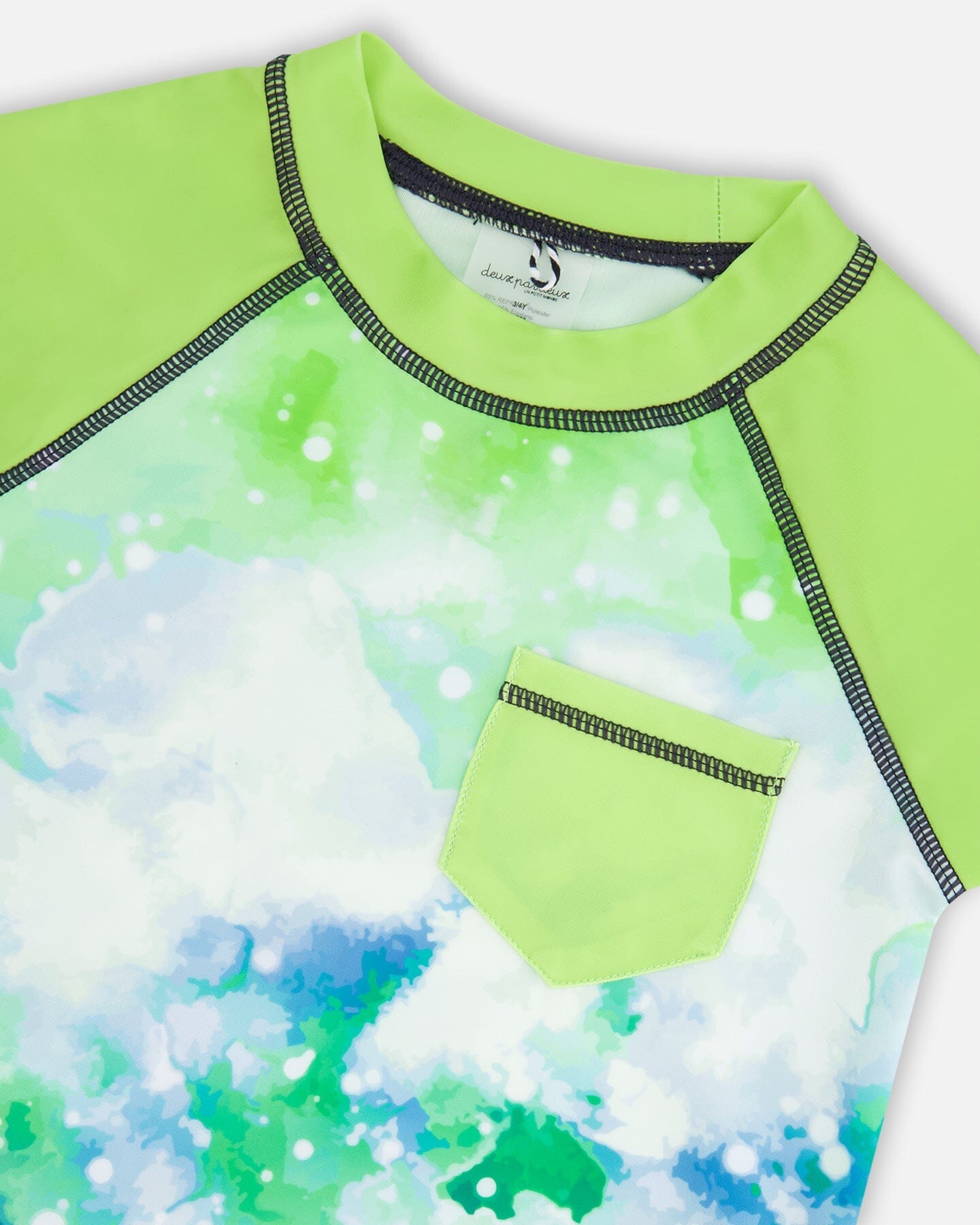 Short Sleeve Rashguard Green Glow