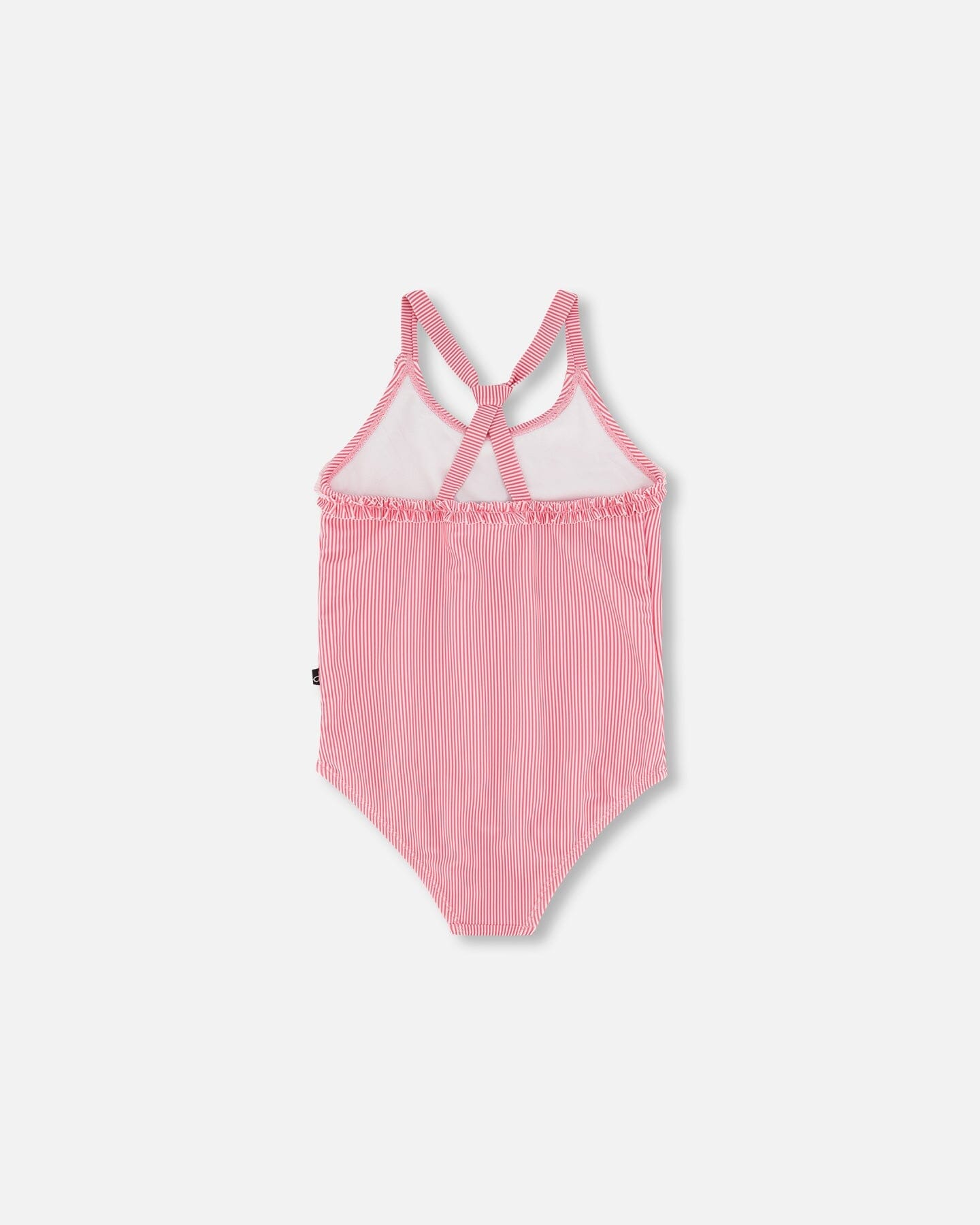 One Piece Swimsuit Pink Stripes