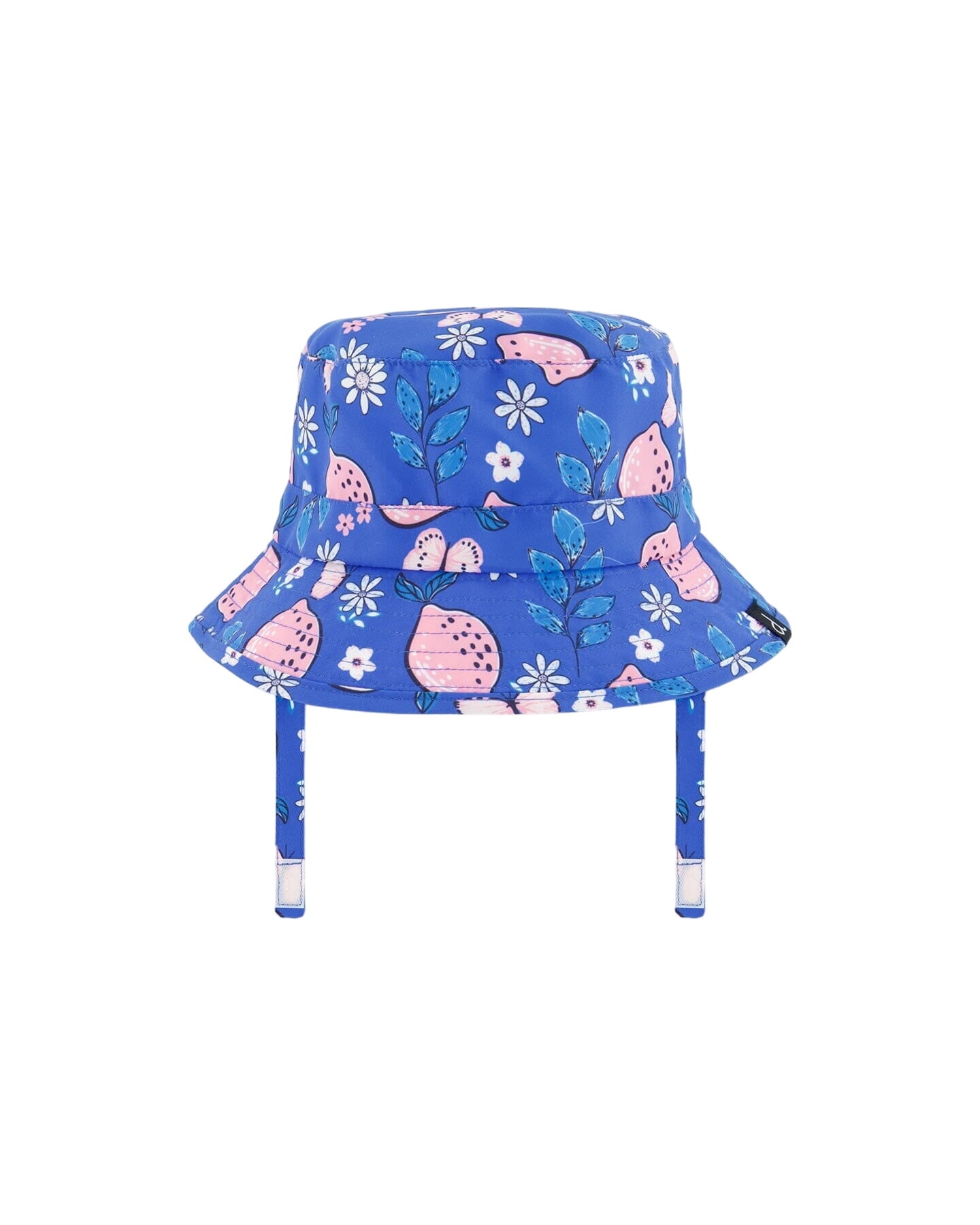 Beach Hat Royal Blue Printed Pink Lemon