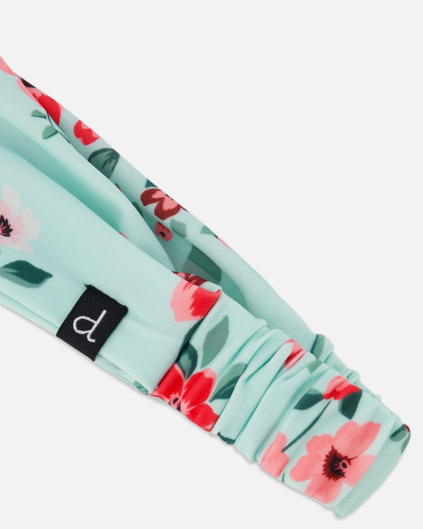 Swimwear Headband Light Blue Flower Print