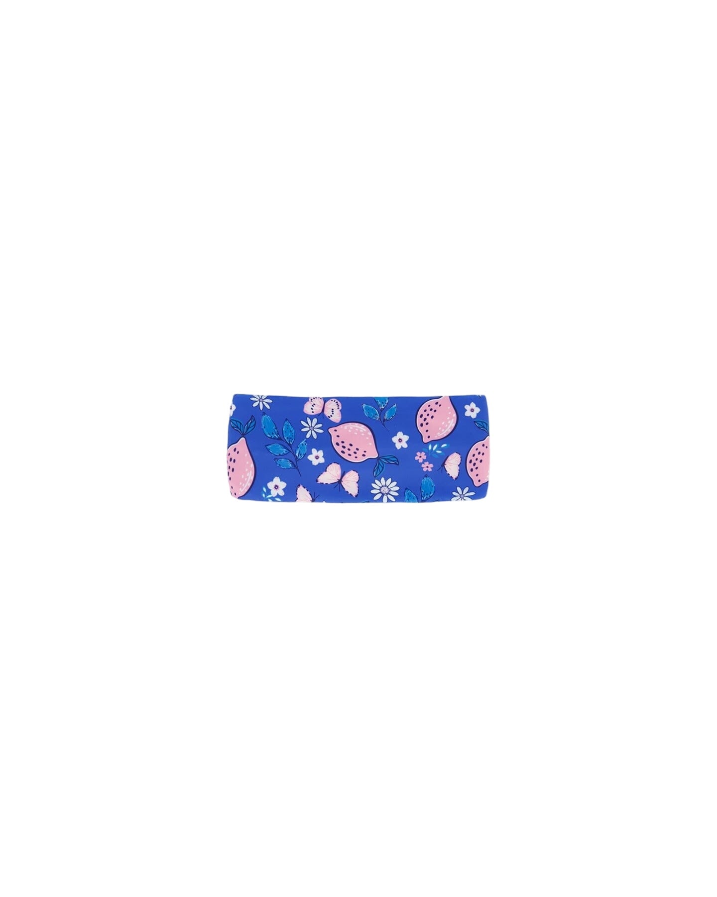 Swimwear Headband Royal Blue Printed Pink Lemon