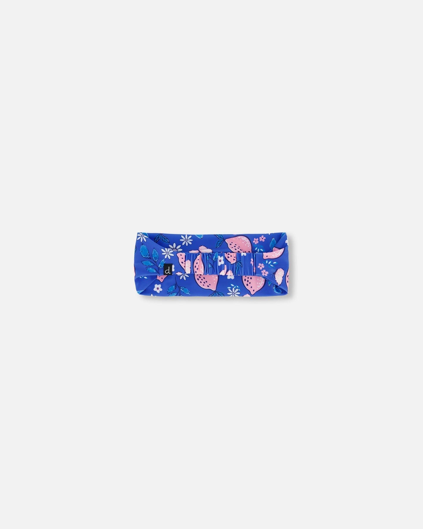 Swimwear Headband Royal Blue Printed Pink Lemon