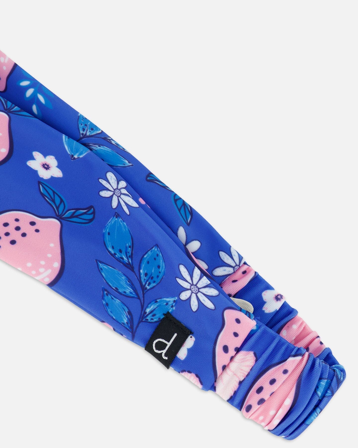 Swimwear Headband Royal Blue Printed Pink Lemon