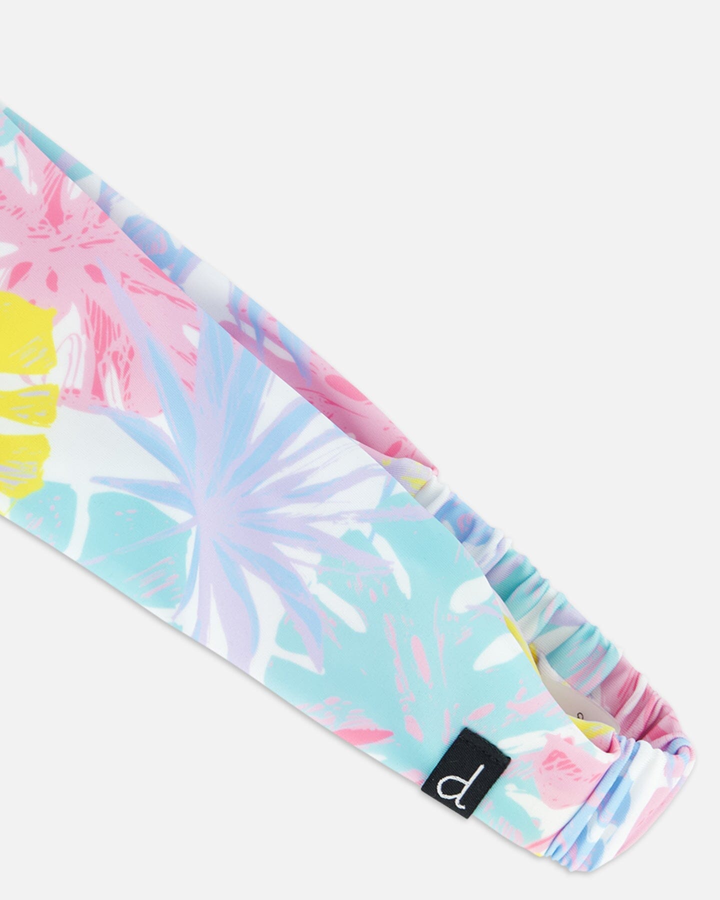 Swimwear Headband Palm Leaf Pastel Print