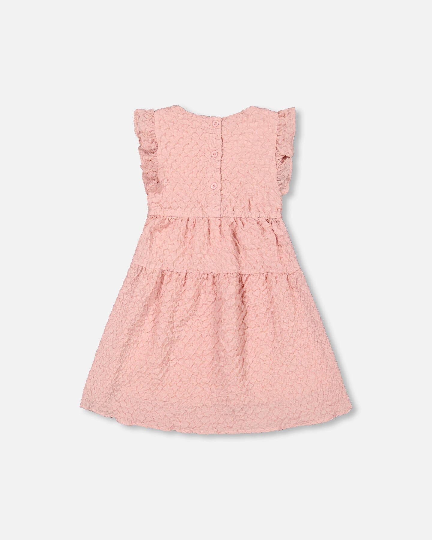 Textured Poplin Dress Silver Pink