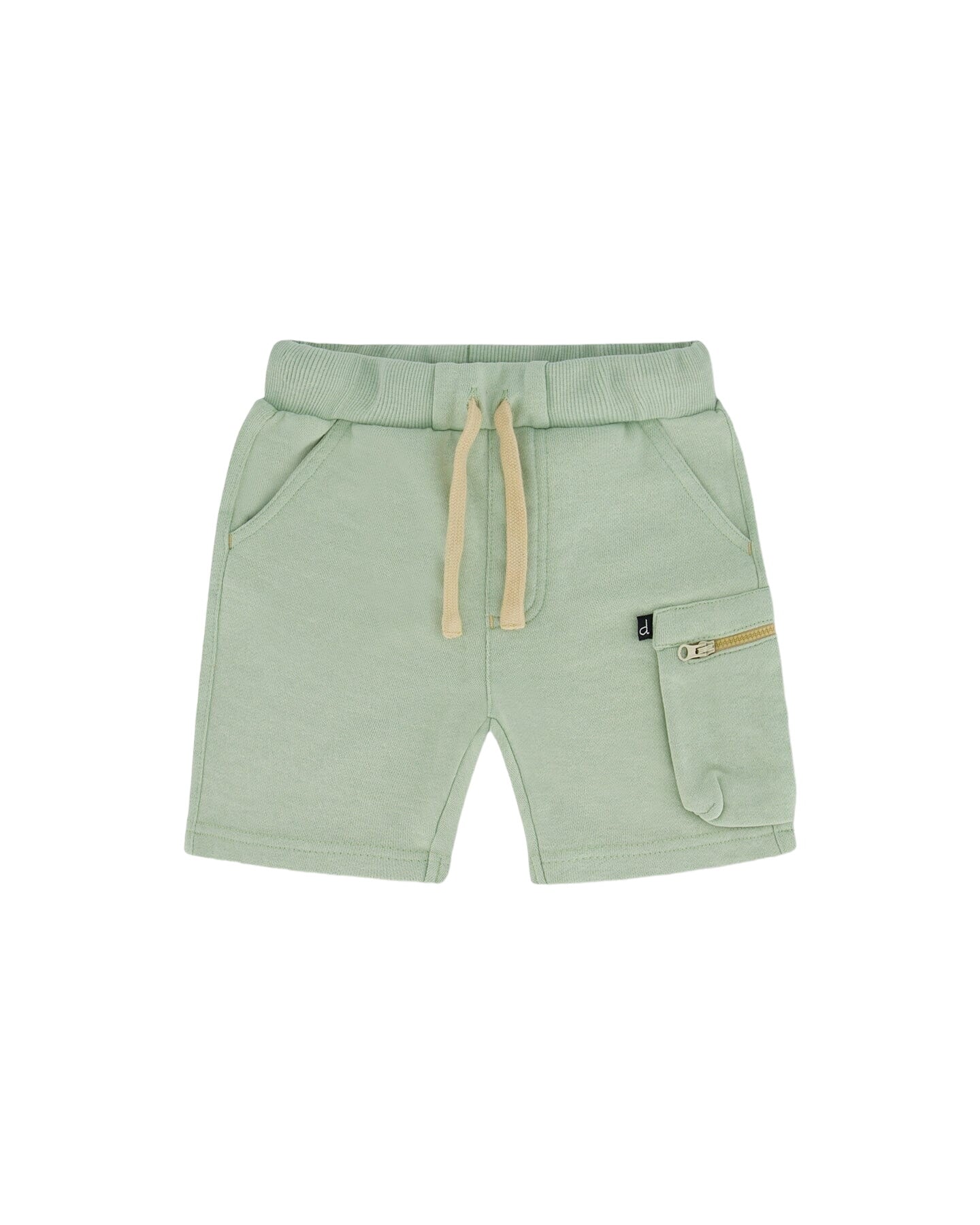 French Terry Short With Zipper Pocket Mint