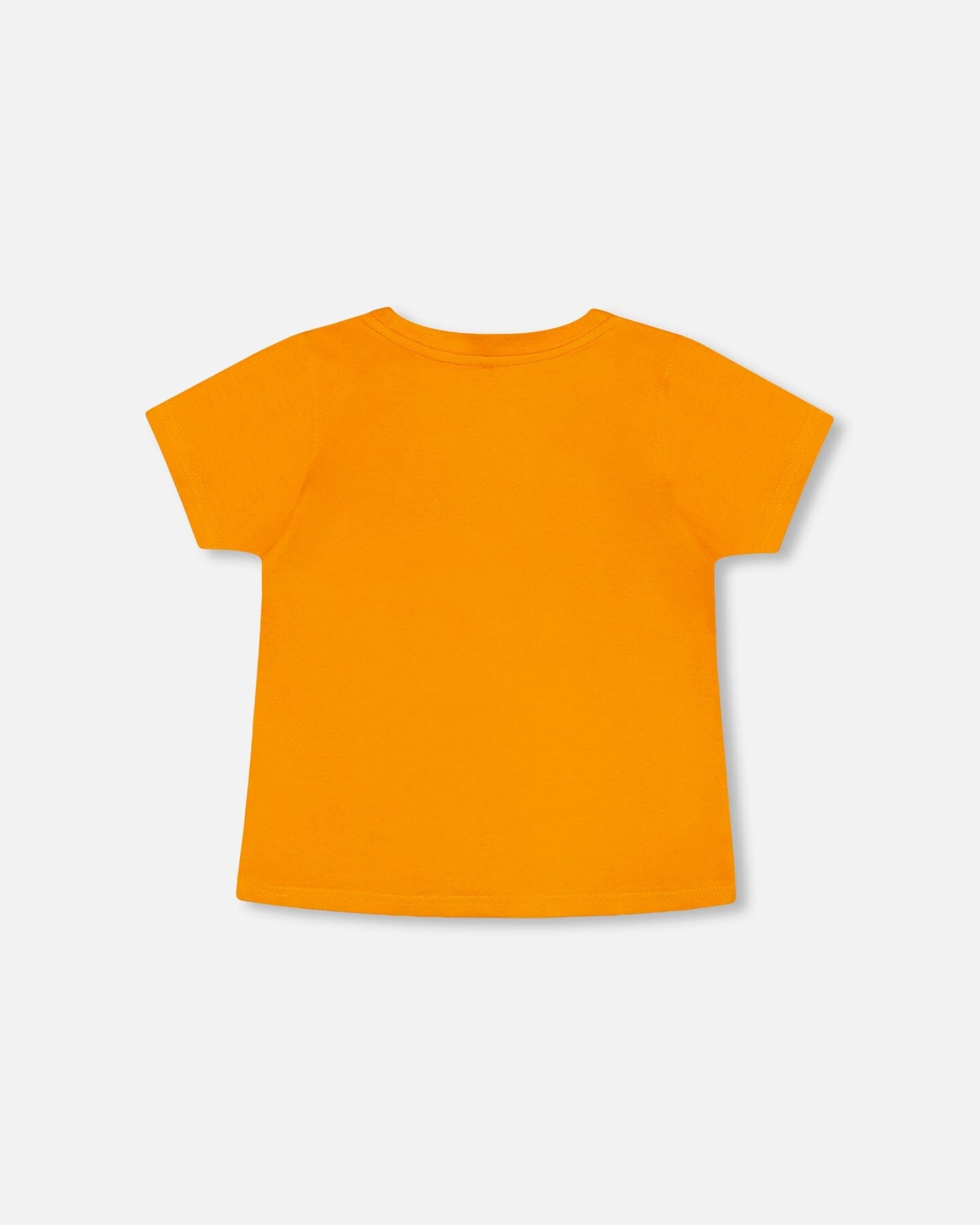 Organic Cotton T-shirt With Print Orange