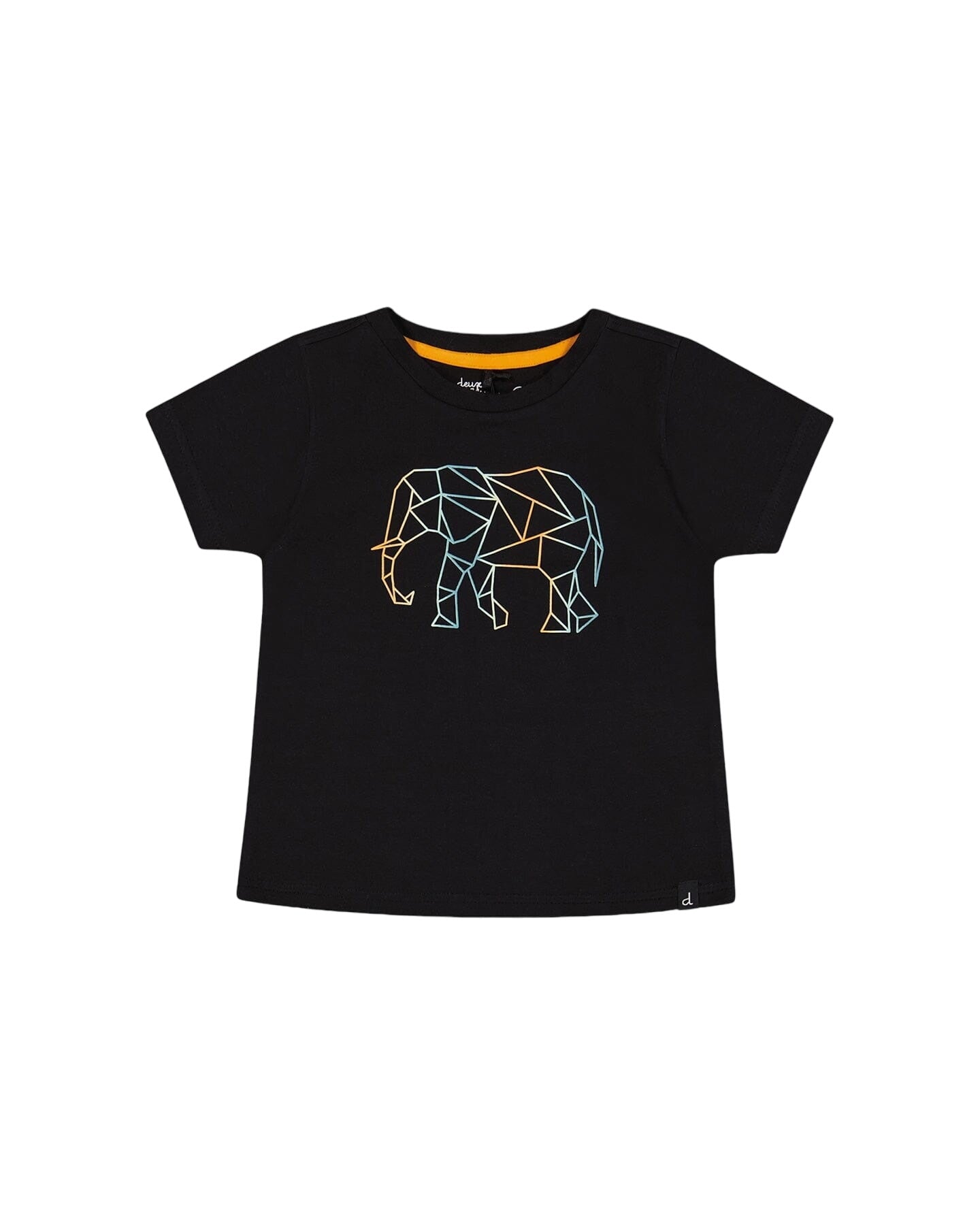 Organic Cotton T-shirt With Print Black