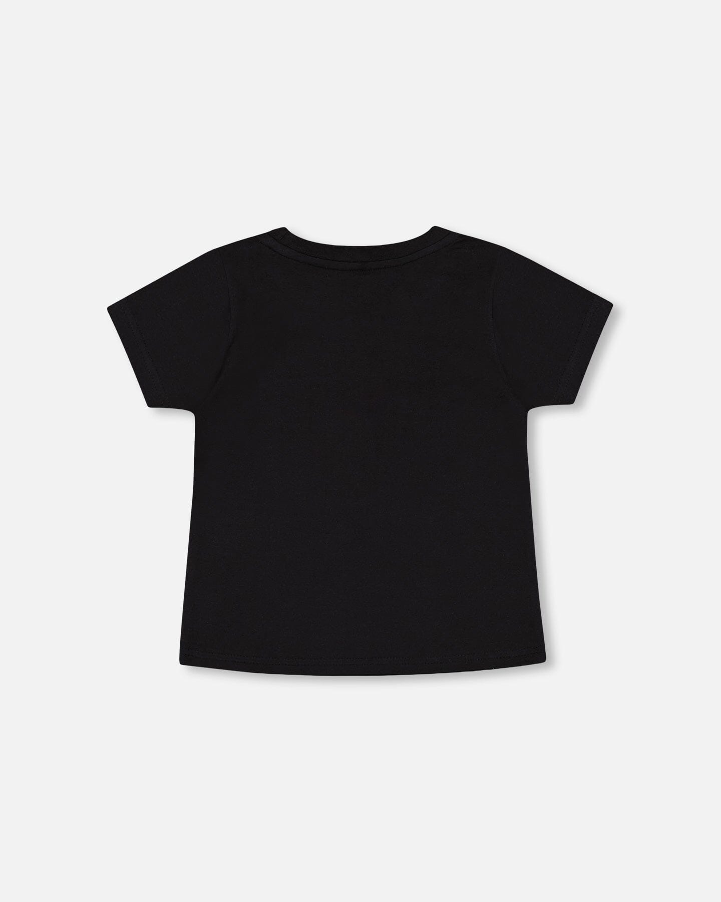 Organic Cotton T-shirt With Print Black