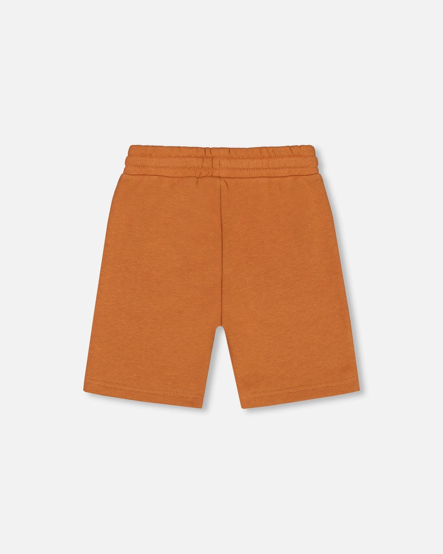 French Terry Short With Zipper Pockets Spicy Brown