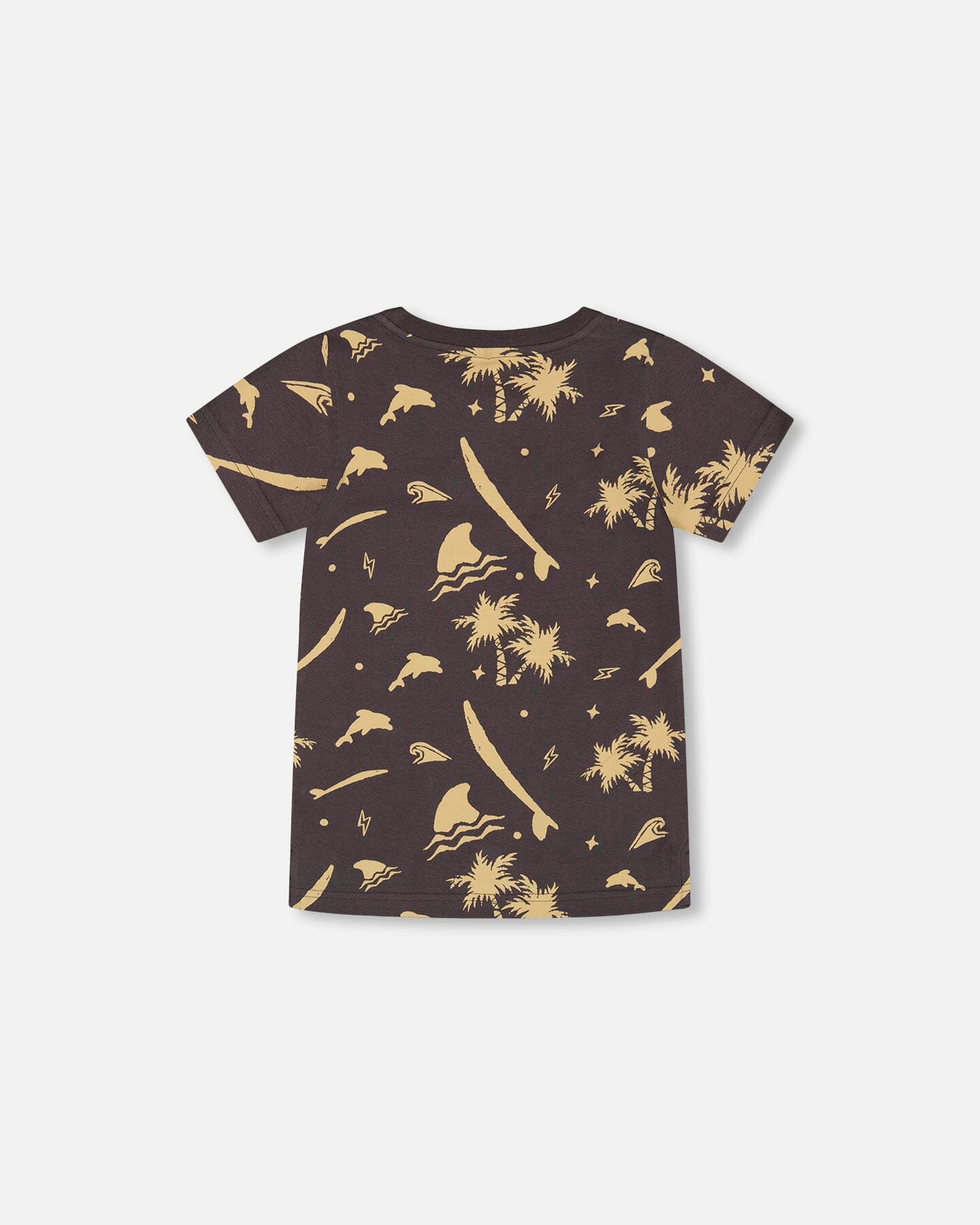 Organic Cotton Printed T-shirt Dark Gray