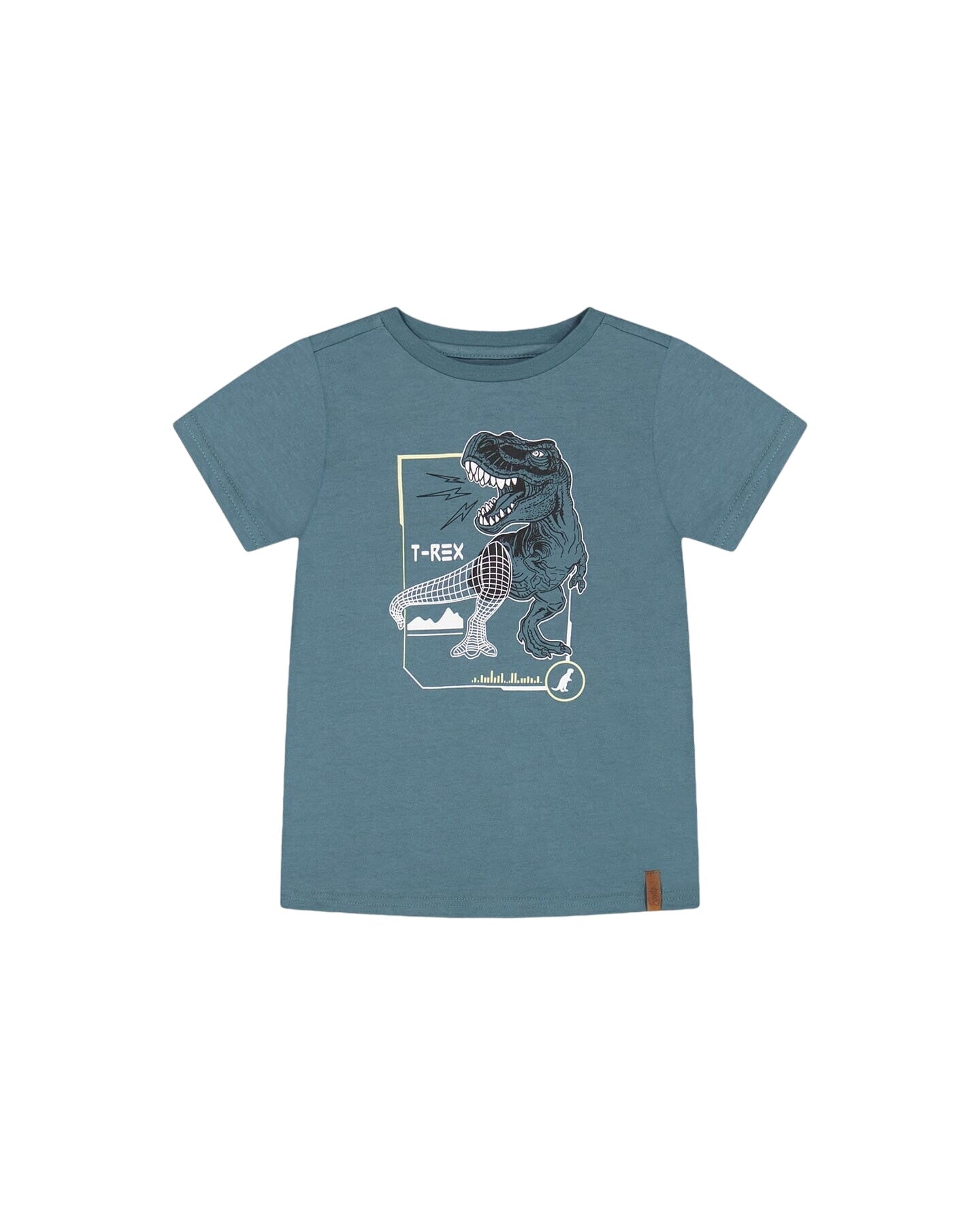 T-shirt Pine Green Dinosaur Print