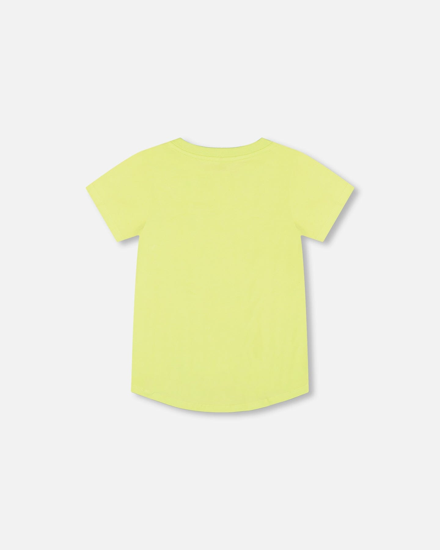 Organic Cotton T-shirt With Sneaker Print Lime