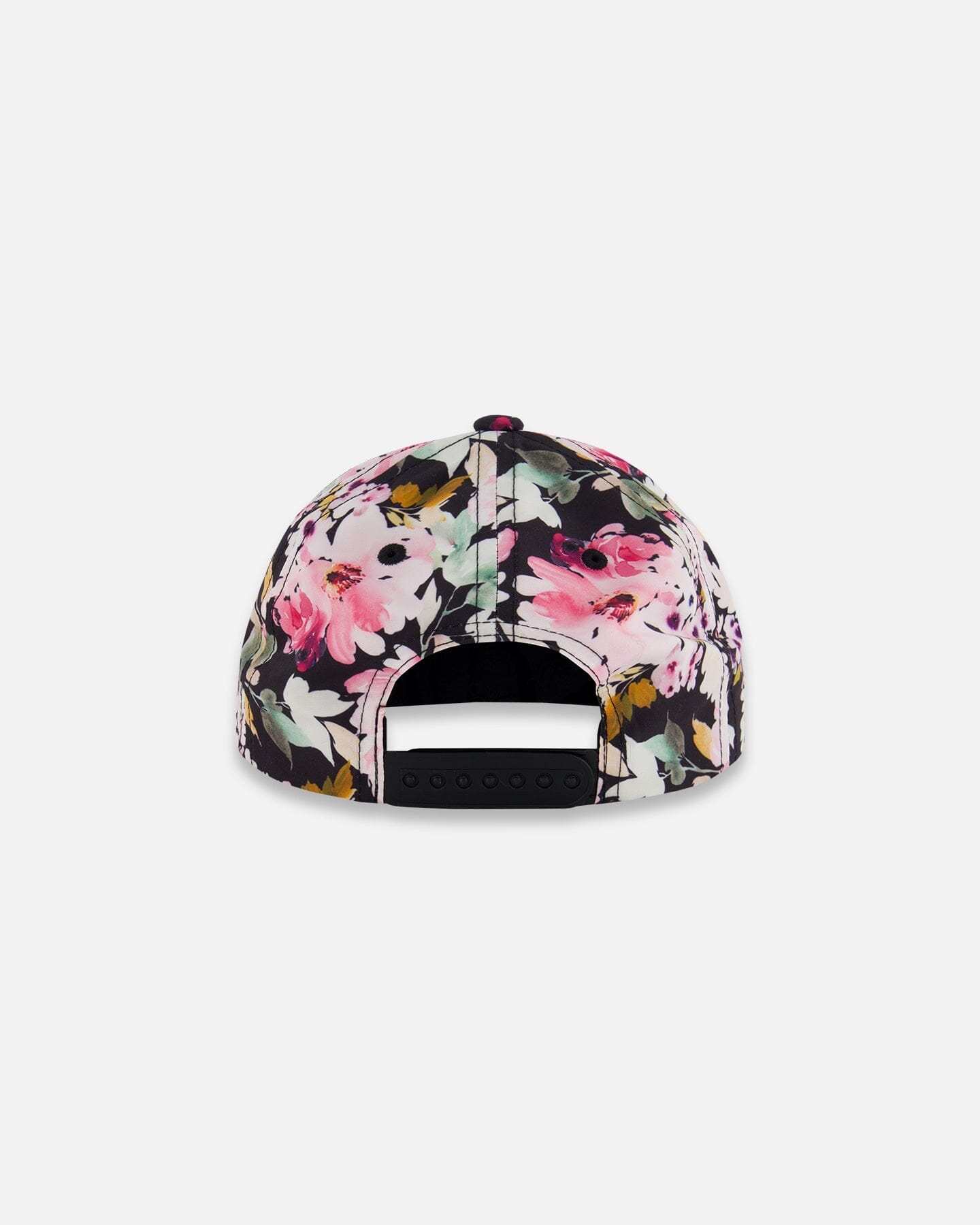 Cap Black Printed Big Flowers