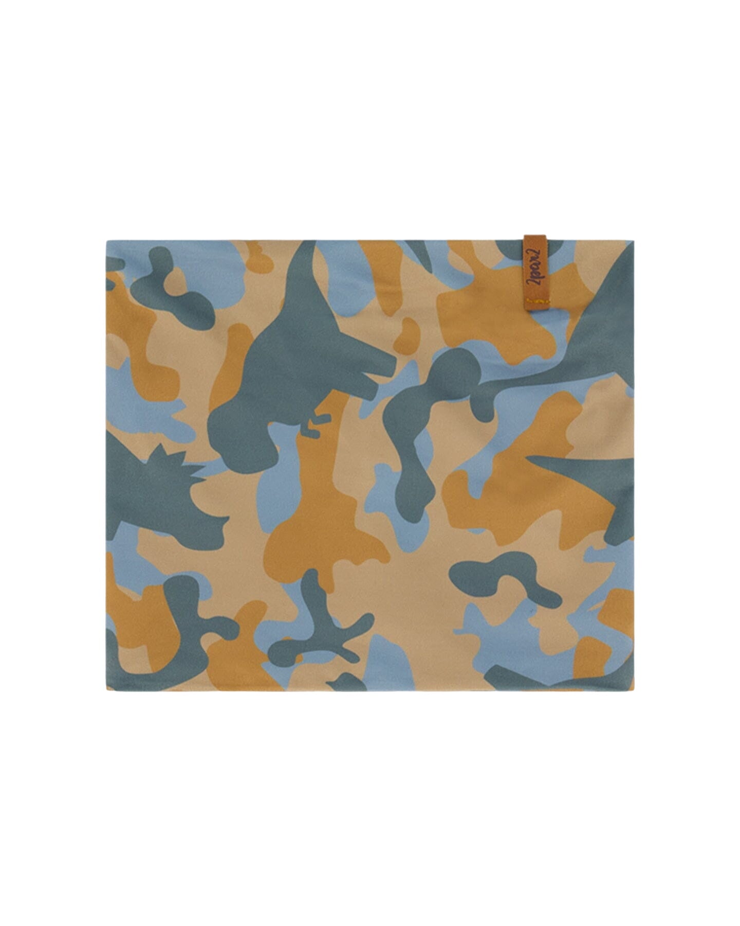 Neck Tube Beige Printed Camo Dinos