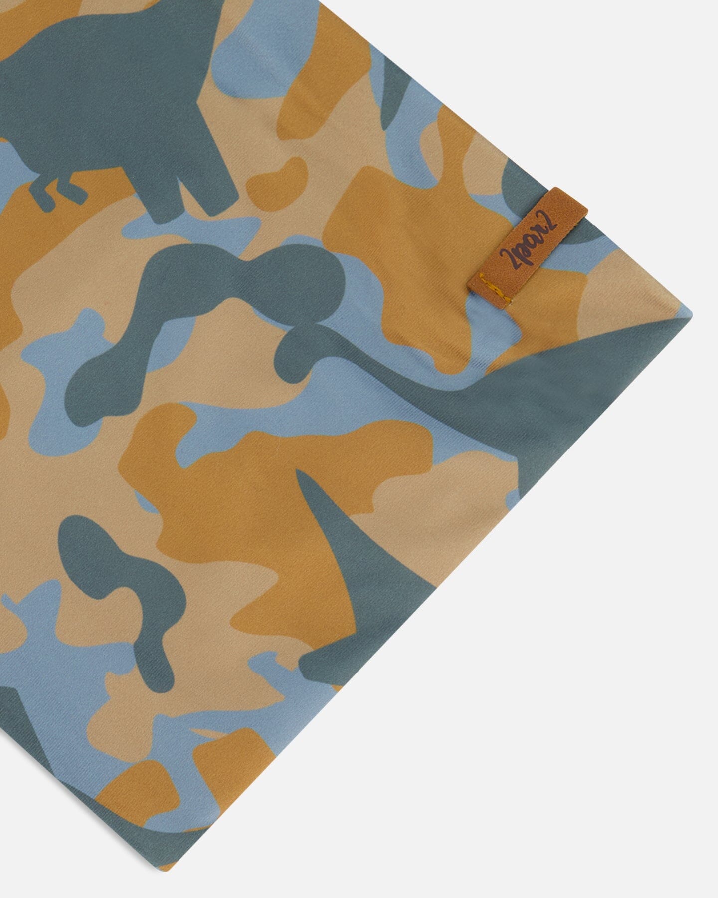 Neck Tube Beige Printed Camo Dinos