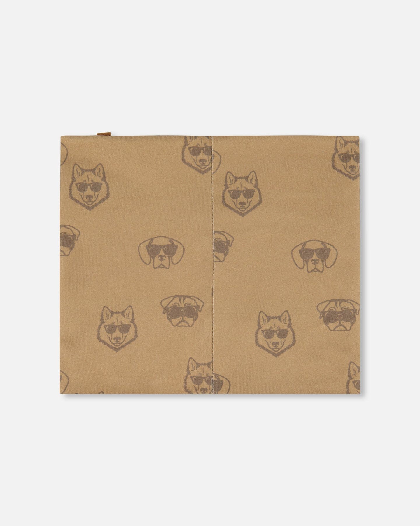 Neck Tube Printed Dogs Beige